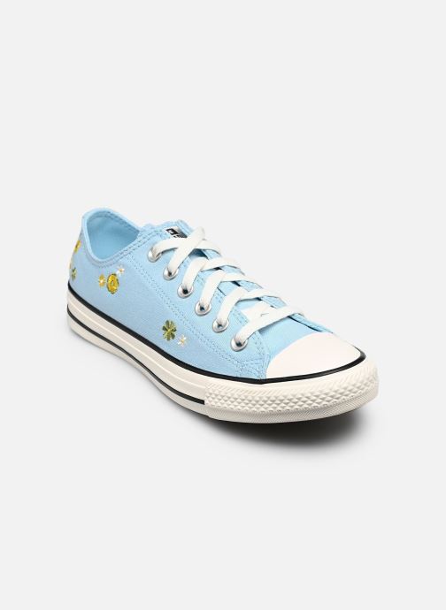 Converse Baskets toile Chuck Taylor All Star Embroidered Floral femme bleu