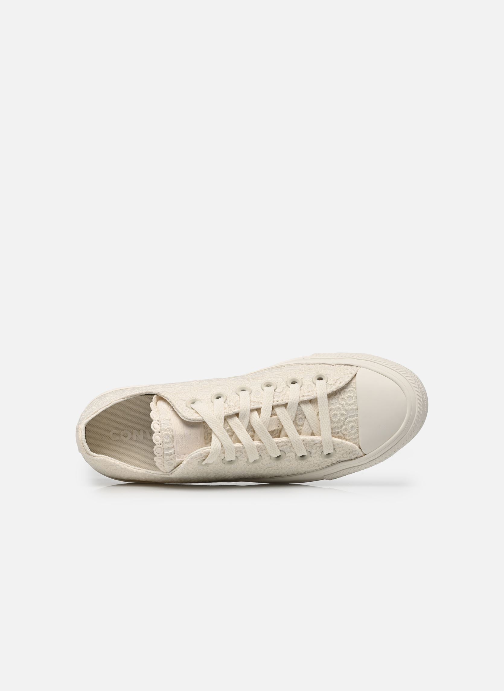 Baskets basses Converse Chuck Taylor All Star Crochet F femme beige Converse Baskets basses Converse Chuck Taylor All Star Crochet F femme beige EGRET/VINTAGE WHITE/EGRET