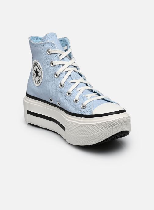 Converse Baskets montantes Chuck Taylor All Star Lift Double Stack femme bleu