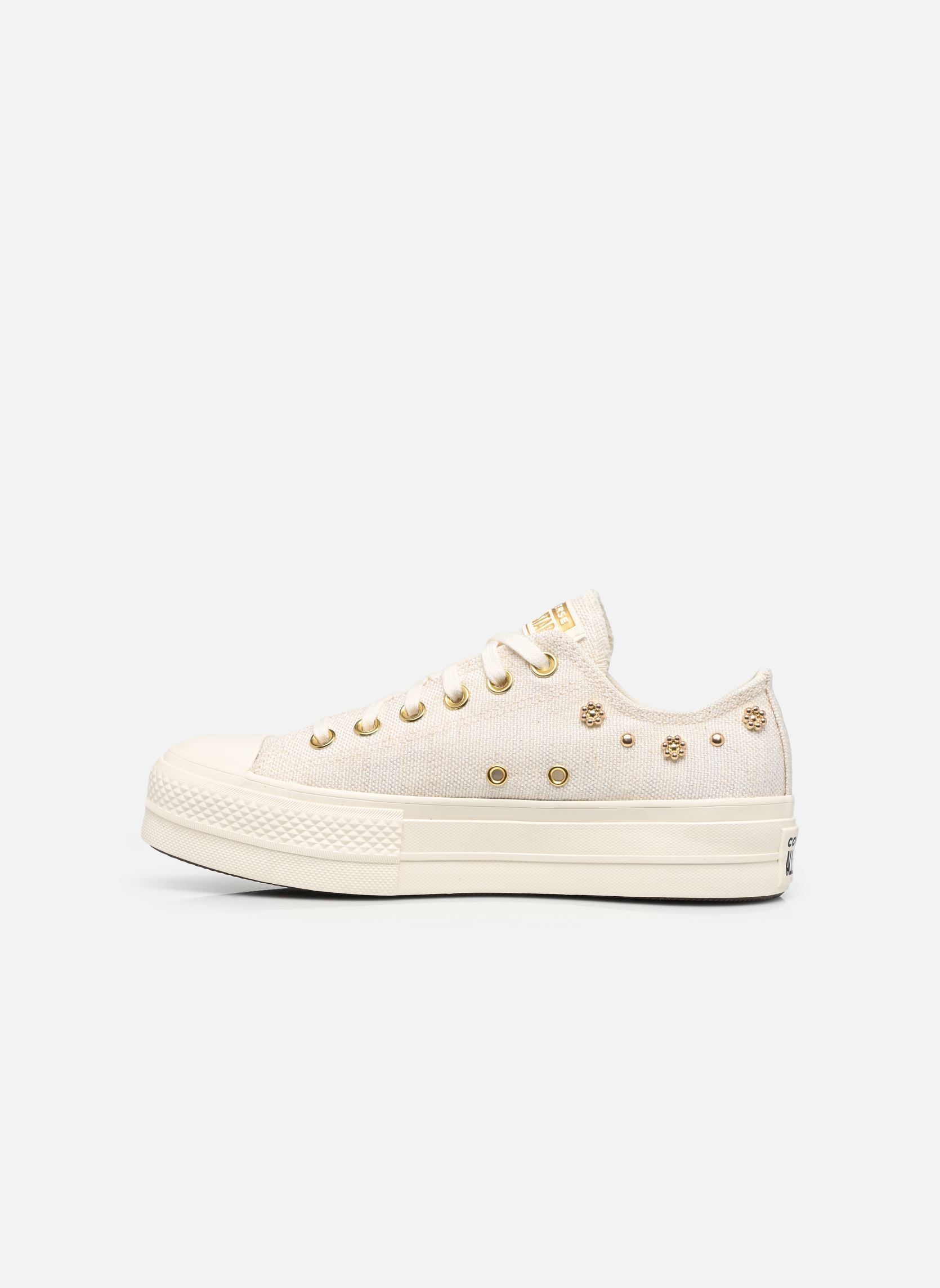 Niedrige Sneaker Chuck Taylor All Star Lift Platform Heat damen beige Converse Niedrige Sneaker Chuck Taylor All Star Lift Platform Heat damen beige EGRET/EGRET/GOLD