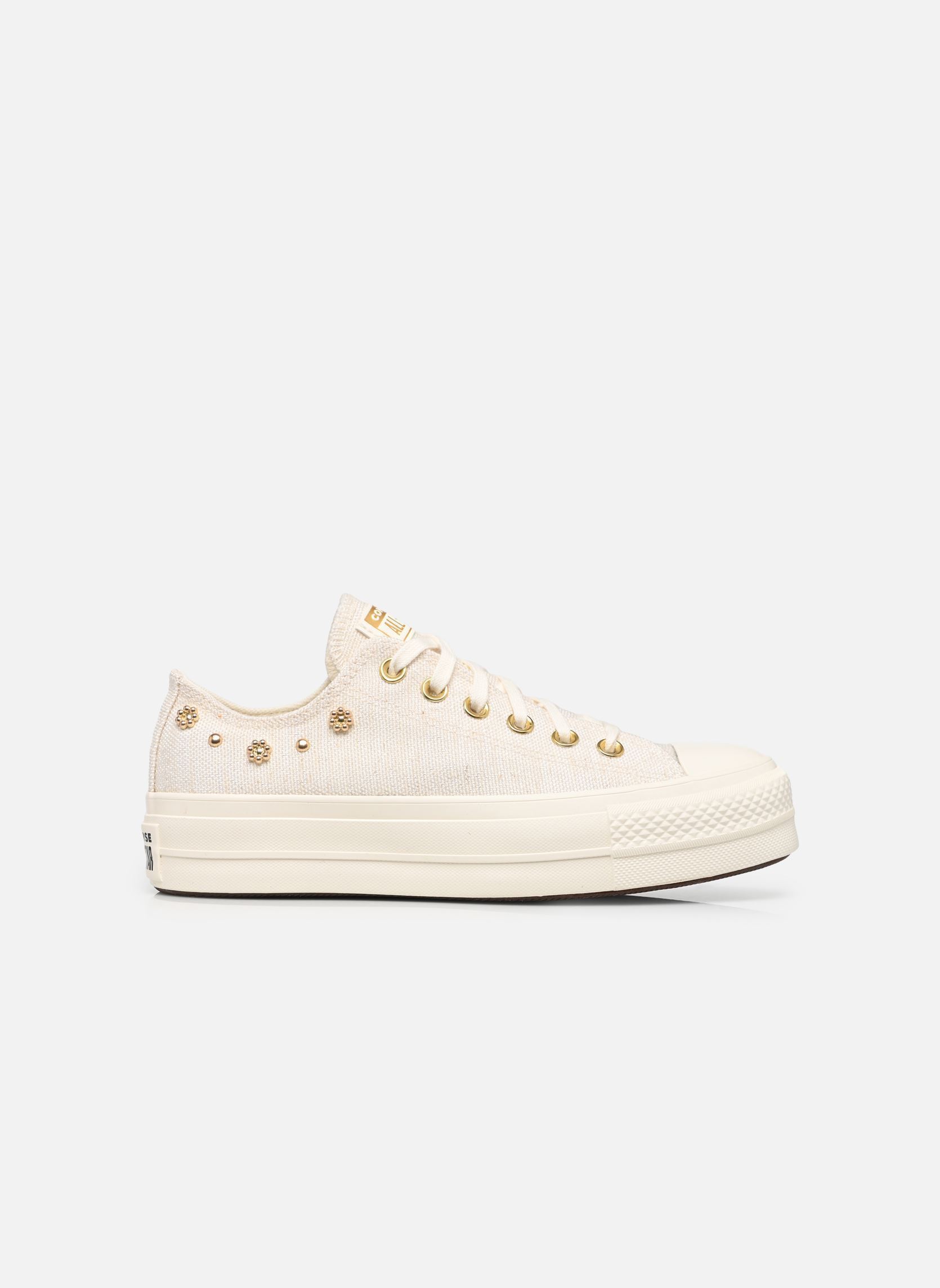Niedrige Sneaker Chuck Taylor All Star Lift Platform Heat damen beige Converse Niedrige Sneaker Chuck Taylor All Star Lift Platform Heat damen beige EGRET/EGRET/GOLD