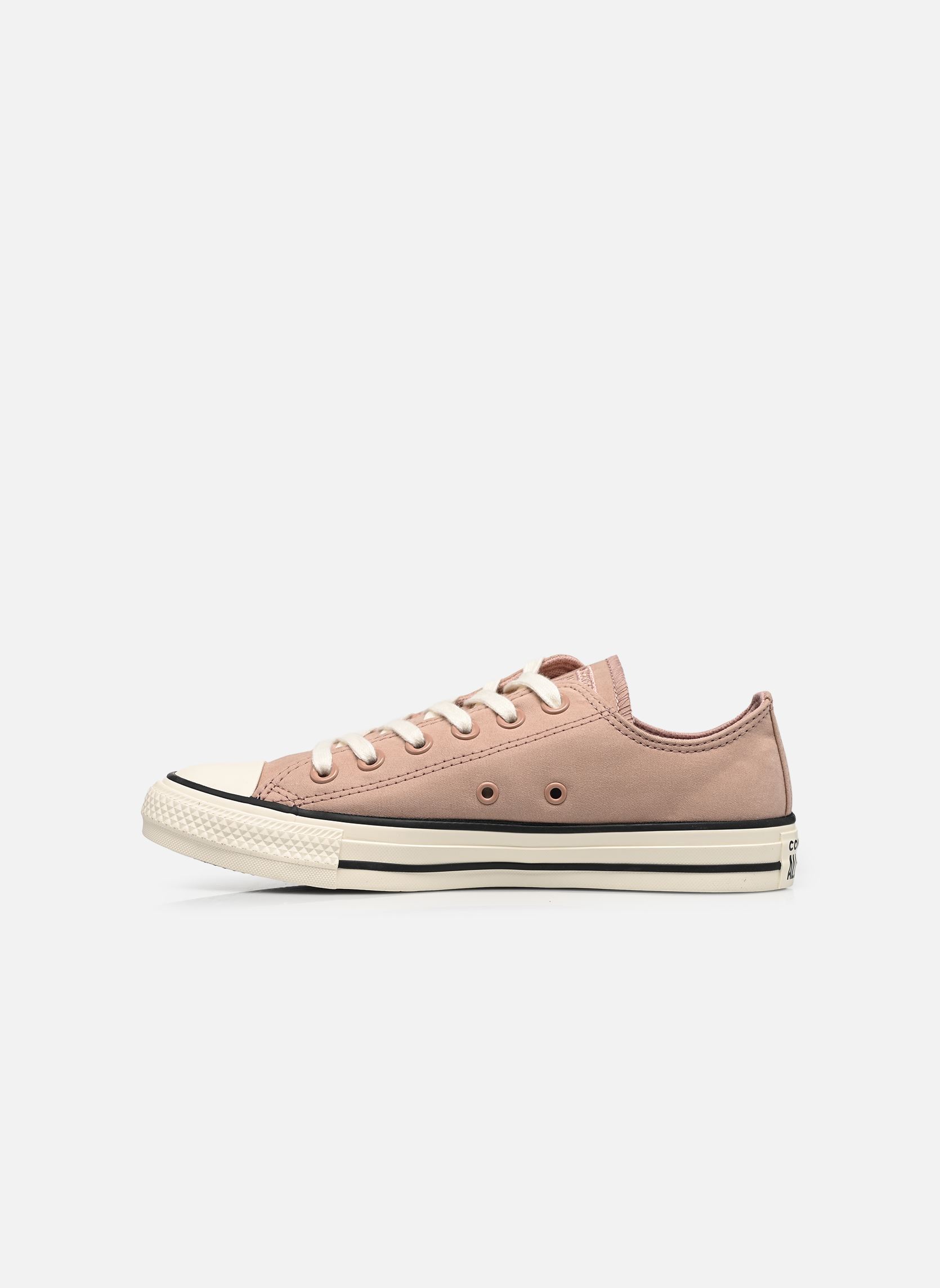 Niedrige Sneaker Chuck Taylor All Star Peached Canvas Ox damen braun Converse Niedrige Sneaker Chuck Taylor All Star Peached Canvas Ox damen braun DRIED EARTH/EGRET/BLACK