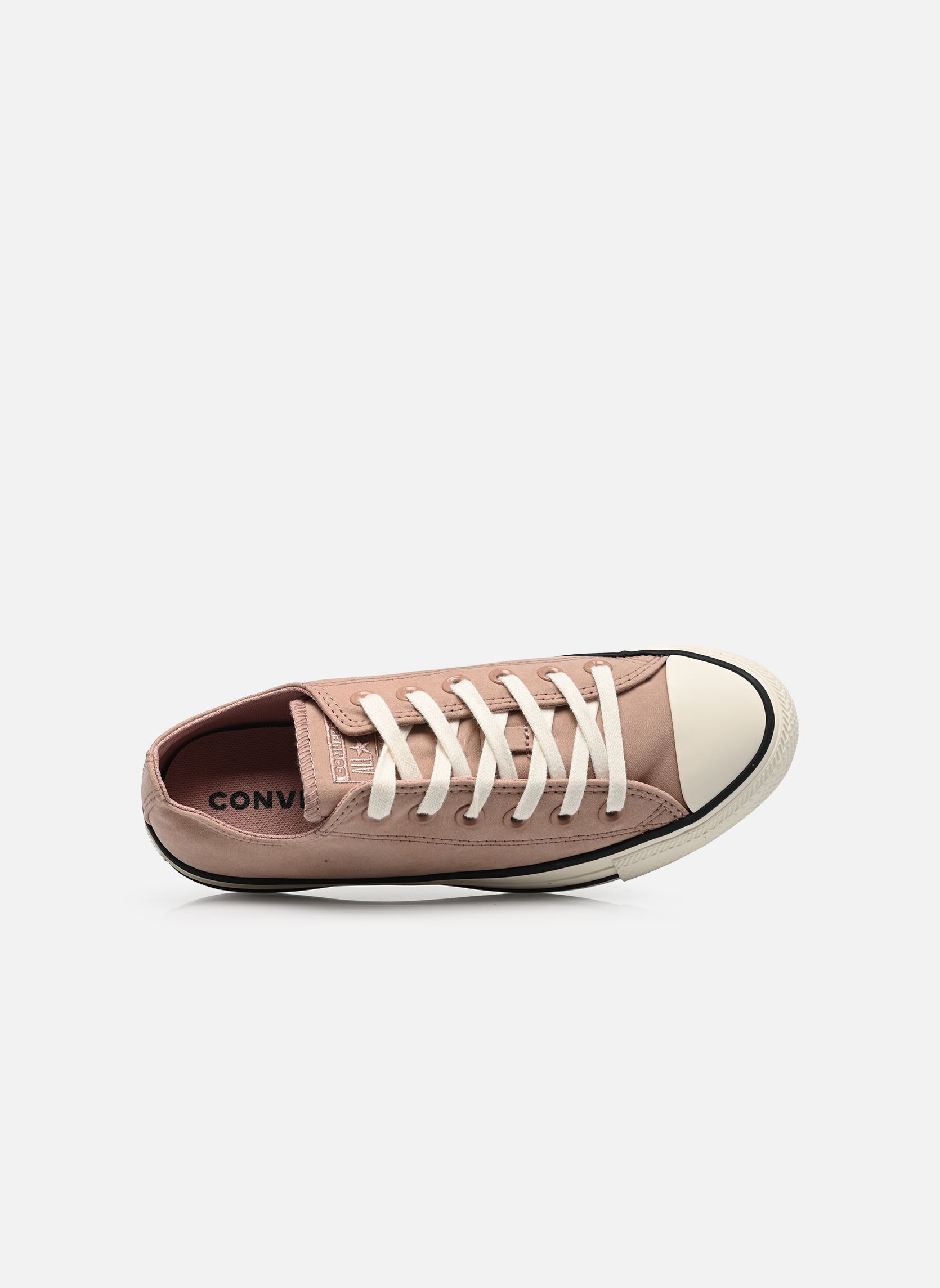 Niedrige Sneaker Chuck Taylor All Star Peached Canvas Ox damen braun Converse Niedrige Sneaker Chuck Taylor All Star Peached Canvas Ox damen braun DRIED EARTH/EGRET/BLACK