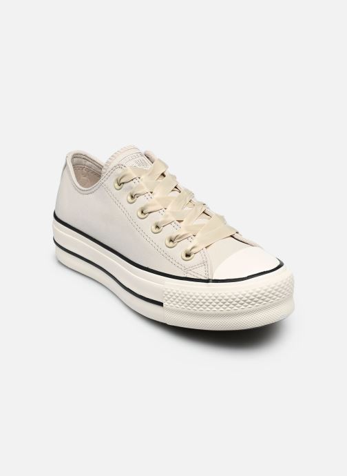 Converse Baskets basses Chuck Taylor All Star Lift Platform Peac femme beige