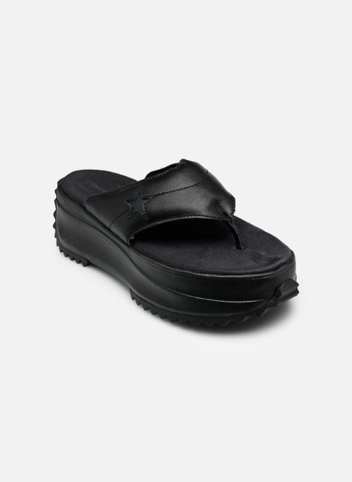 Converse Slippers Run Star Thong dames zwart