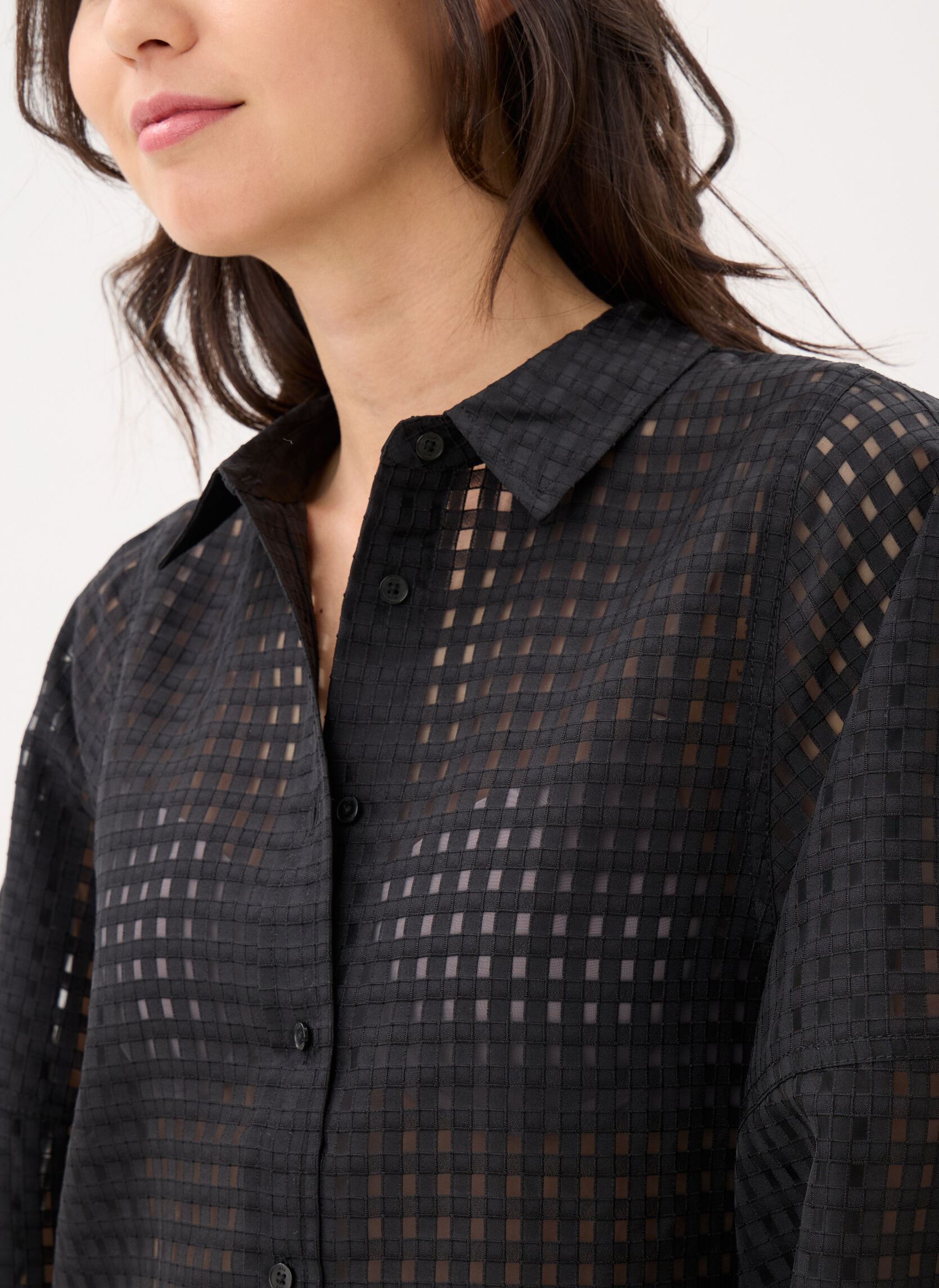 Langarm-Hemden B312115 damen schwarz IKKS Women Langarm-Hemden B312115 damen schwarz 02-NOIR