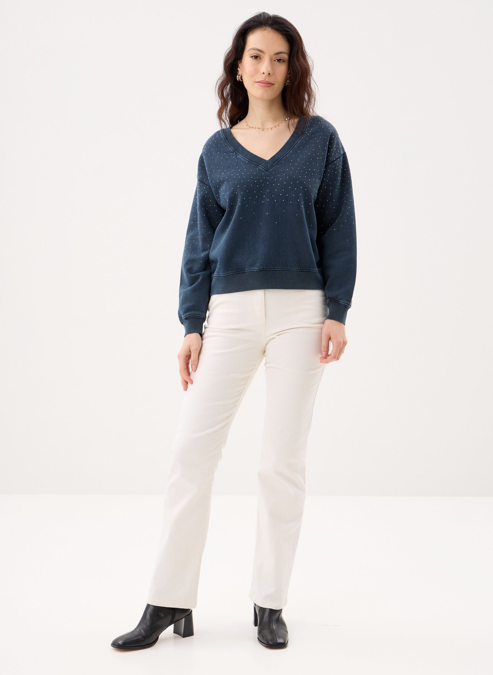 Sweater B315075 dames blauw IKKS Women Sweater B315075 dames blauw 49-MARINE FONCÉ