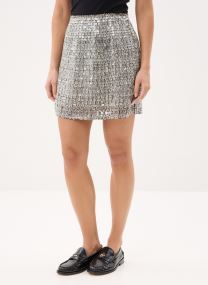 Jupes courtes B327225 femme argent