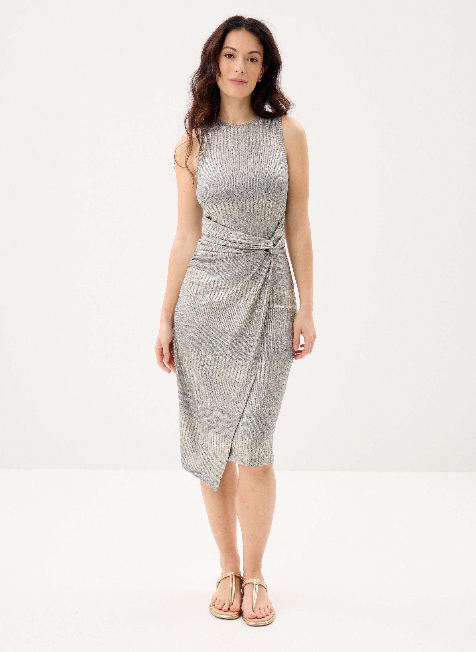 Lange jurken B330805 dames groen IKKS Women Lange jurken B330805 dames groen 16-CHAMPAGNE