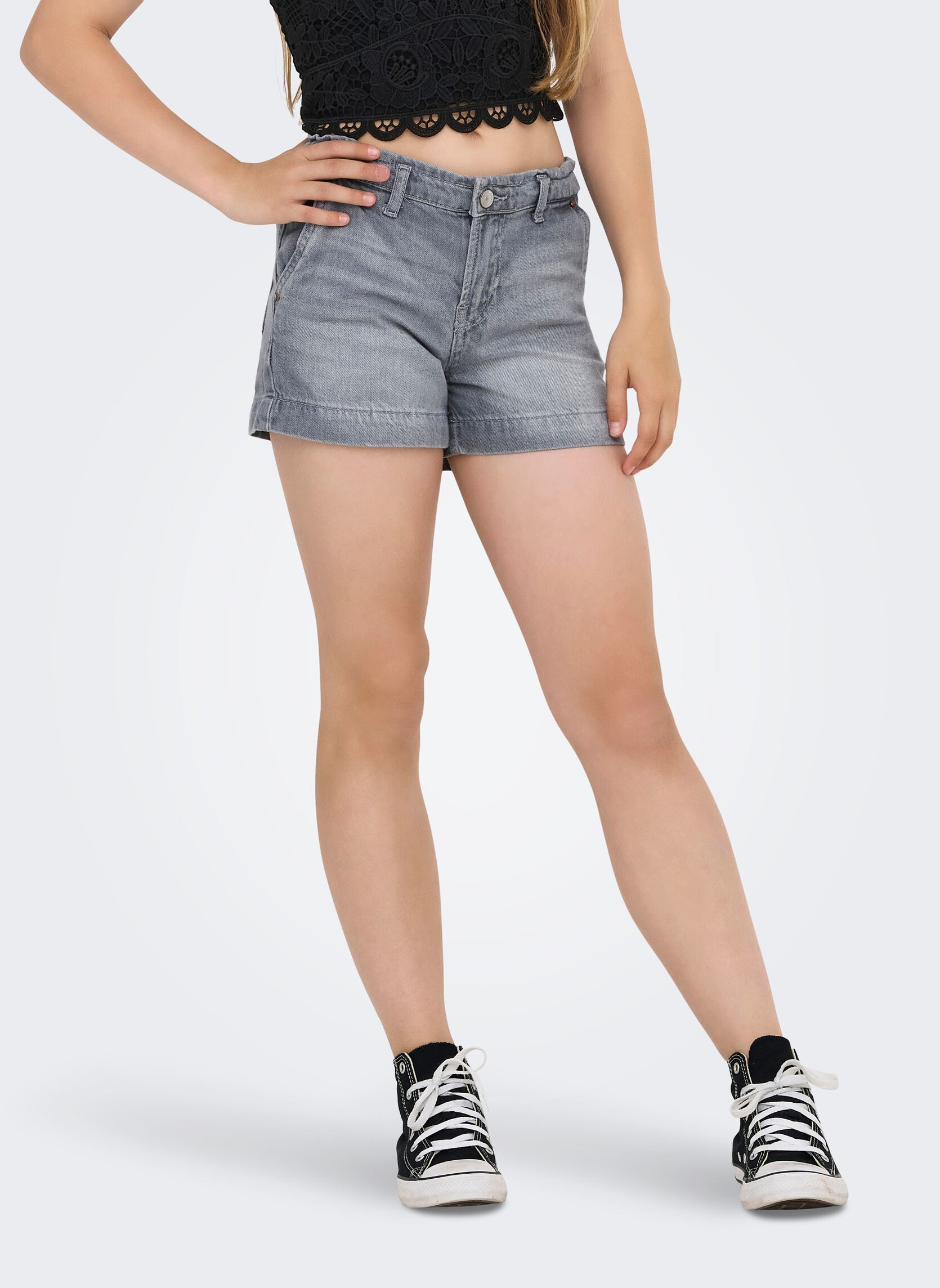 Shorts Kogcomet Wide Shorts Dnm Mat624 Noos fille gris Kids Only Shorts Kogcomet Wide Shorts Dnm Mat624 Noos fille gris Medium Grey Denim