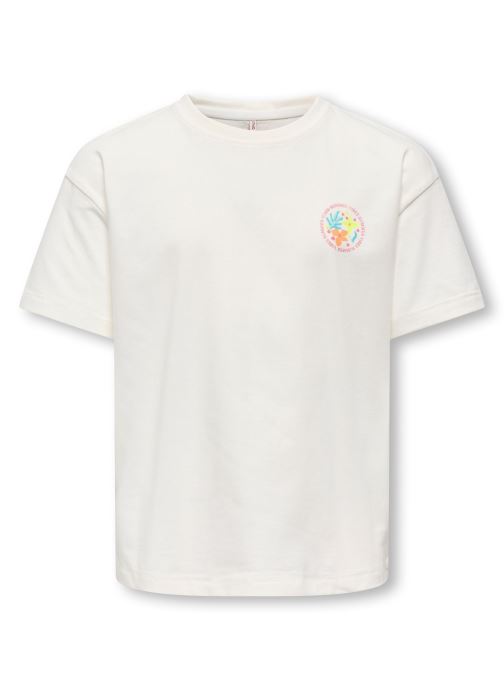 Kids Only T-Shirts Koghelena Life S/S Rlx Tee Fr Jrs mädchen weiß