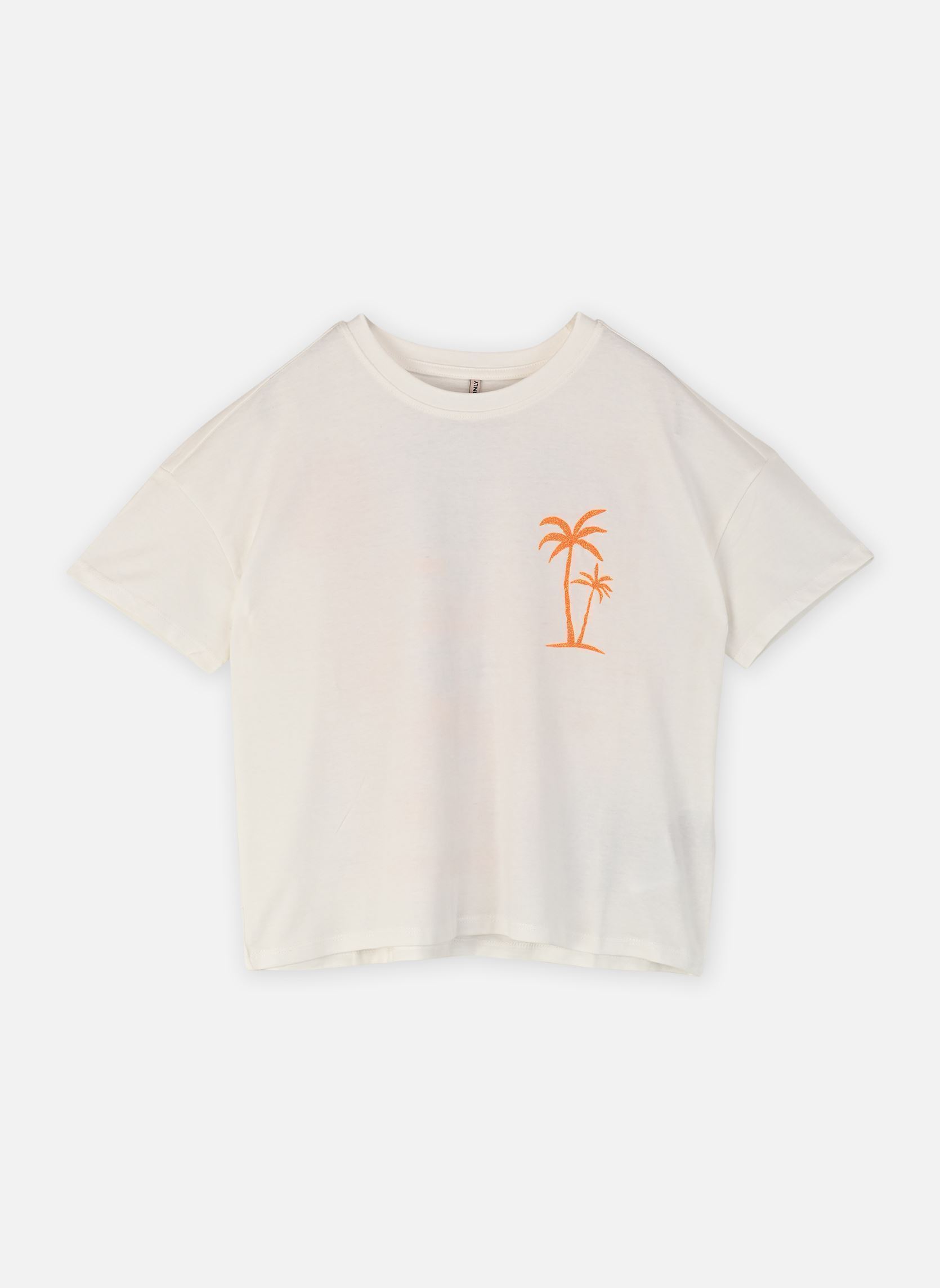 Tee-shirts Koganna Waves Life Ss Tee Fr Jrs fille blanc Kids Only Tee-shirts Koganna Waves Life Ss Tee Fr Jrs fille blanc CLOUD DANCER PRINT:PALM BEACH