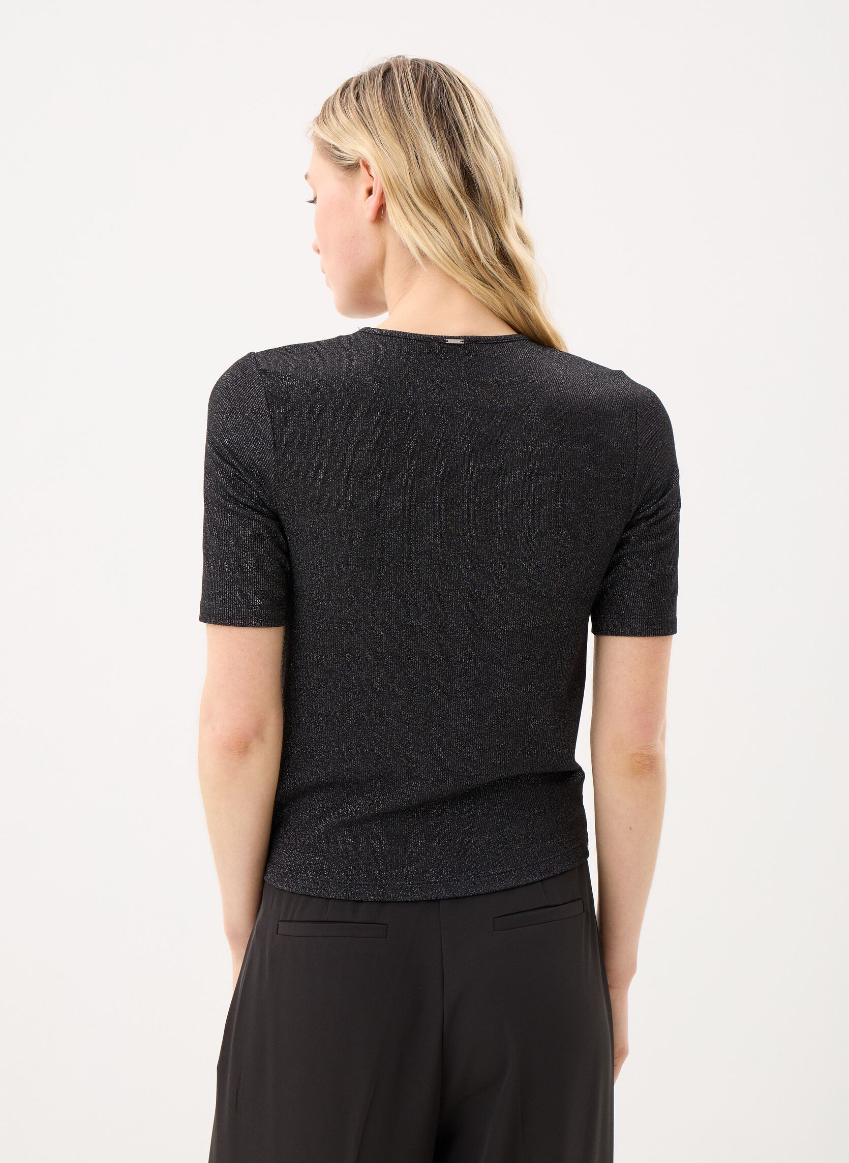 Tee-shirts B310125 femme noir IKKS Women Tee-shirts B310125 femme noir 02-NOIR