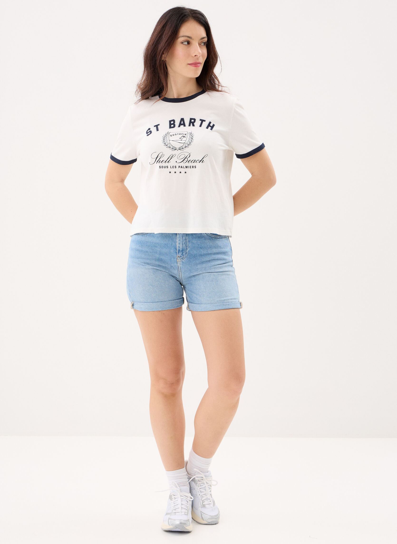 T-shirts B310575 dames wit IKKS Women T-shirts B310575 dames wit 19-OFF-WHITE