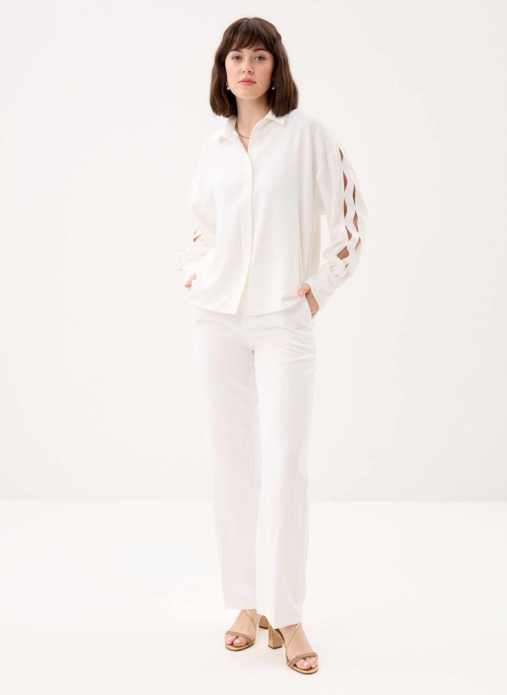 Chemises B312145 femme blanc IKKS Women Chemises B312145 femme blanc 11-ECRU