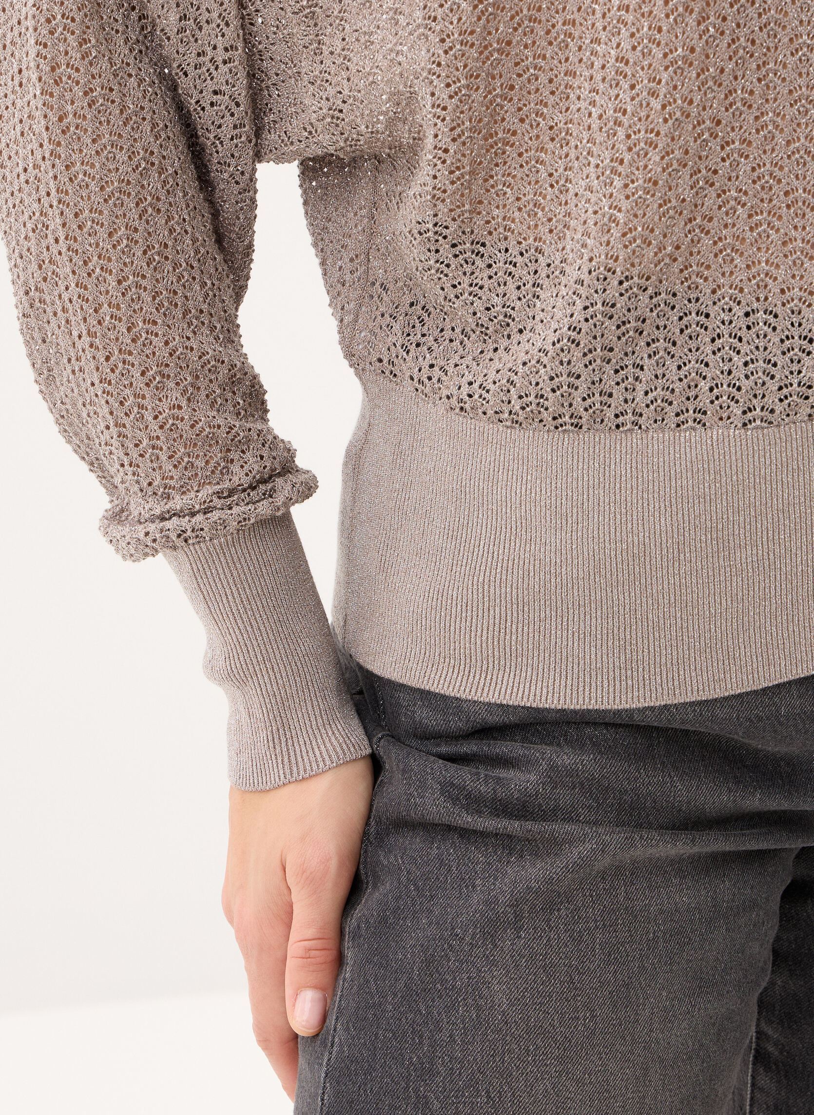 Pulls B318045 femme beige IKKS Women Pulls B318045 femme beige 62-BEIGE FONCÉ