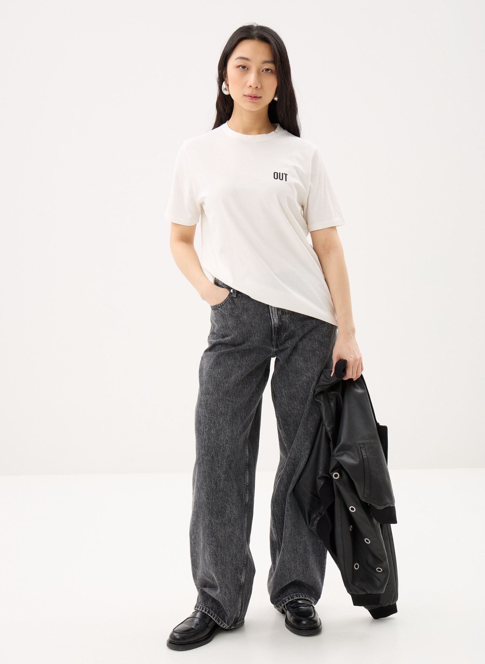 Tee-shirts manches courtes B310265 femme blanc IKKS Women Tee-shirts manches courtes B310265 femme blanc 11-ECRU