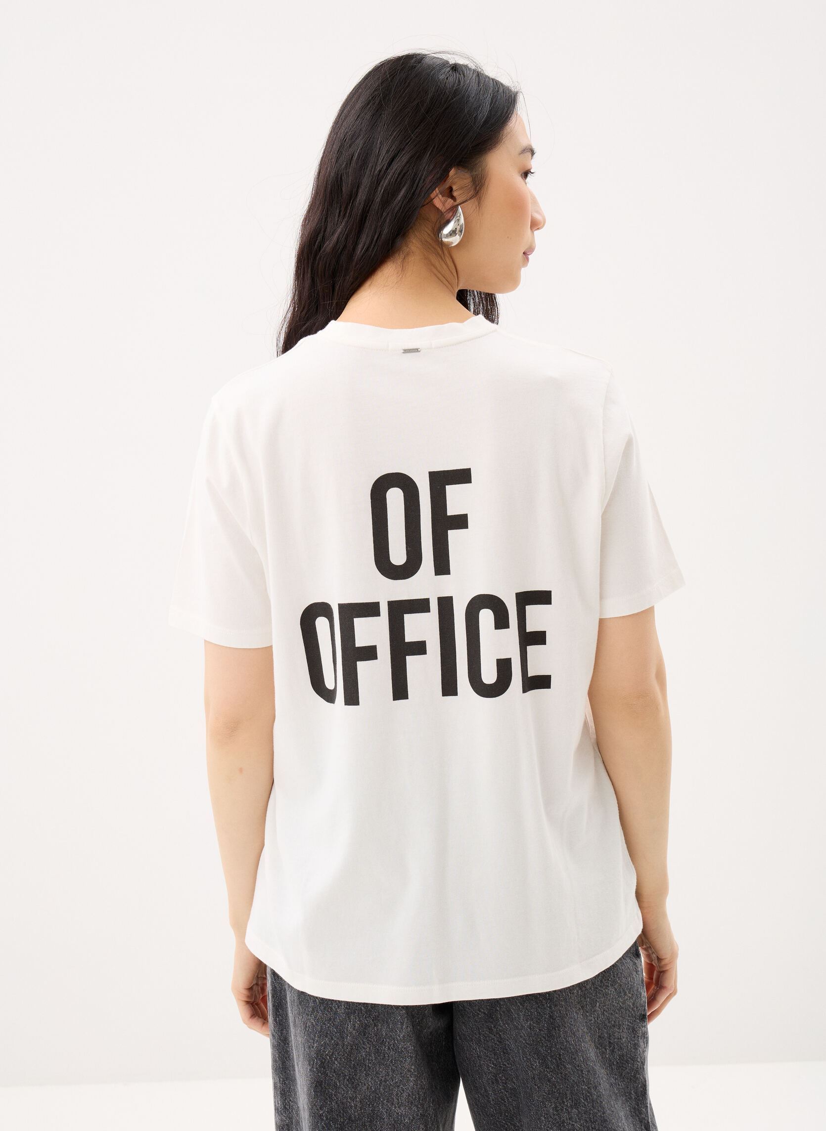 Tee-shirts manches courtes B310265 femme blanc IKKS Women Tee-shirts manches courtes B310265 femme blanc 11-ECRU