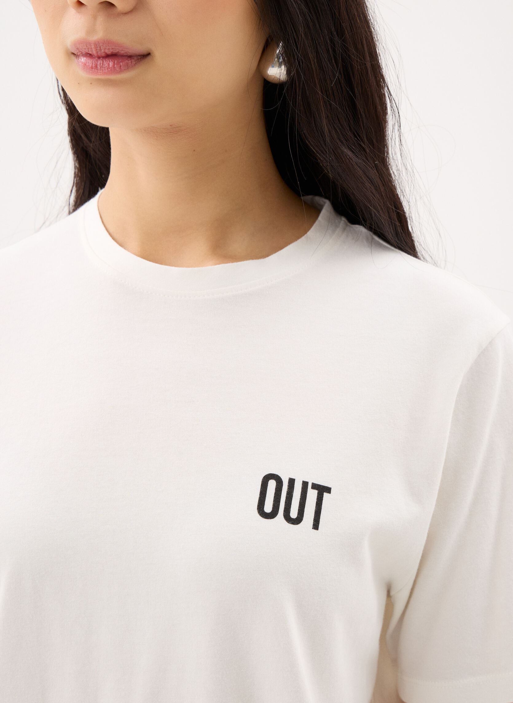 Tee-shirts manches courtes B310265 femme blanc IKKS Women Tee-shirts manches courtes B310265 femme blanc 11-ECRU