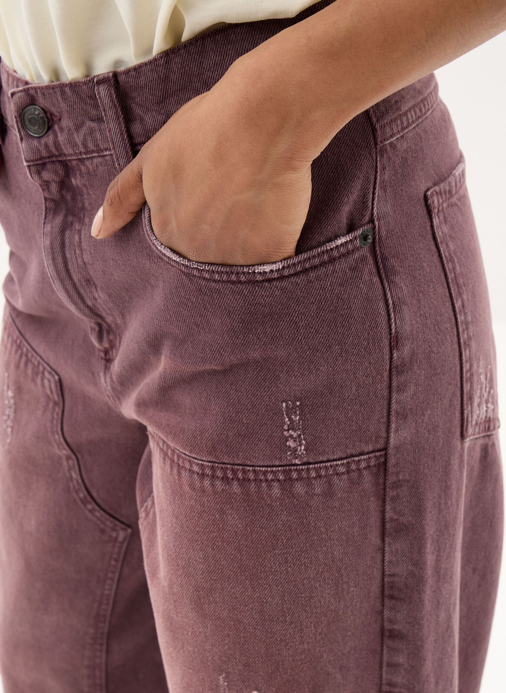 Wijde jeans / Flared Jeans B329115 dames blauw IKKS Women Wijde jeans / Flared Jeans B329115 dames blauw 84-DARK PLUM