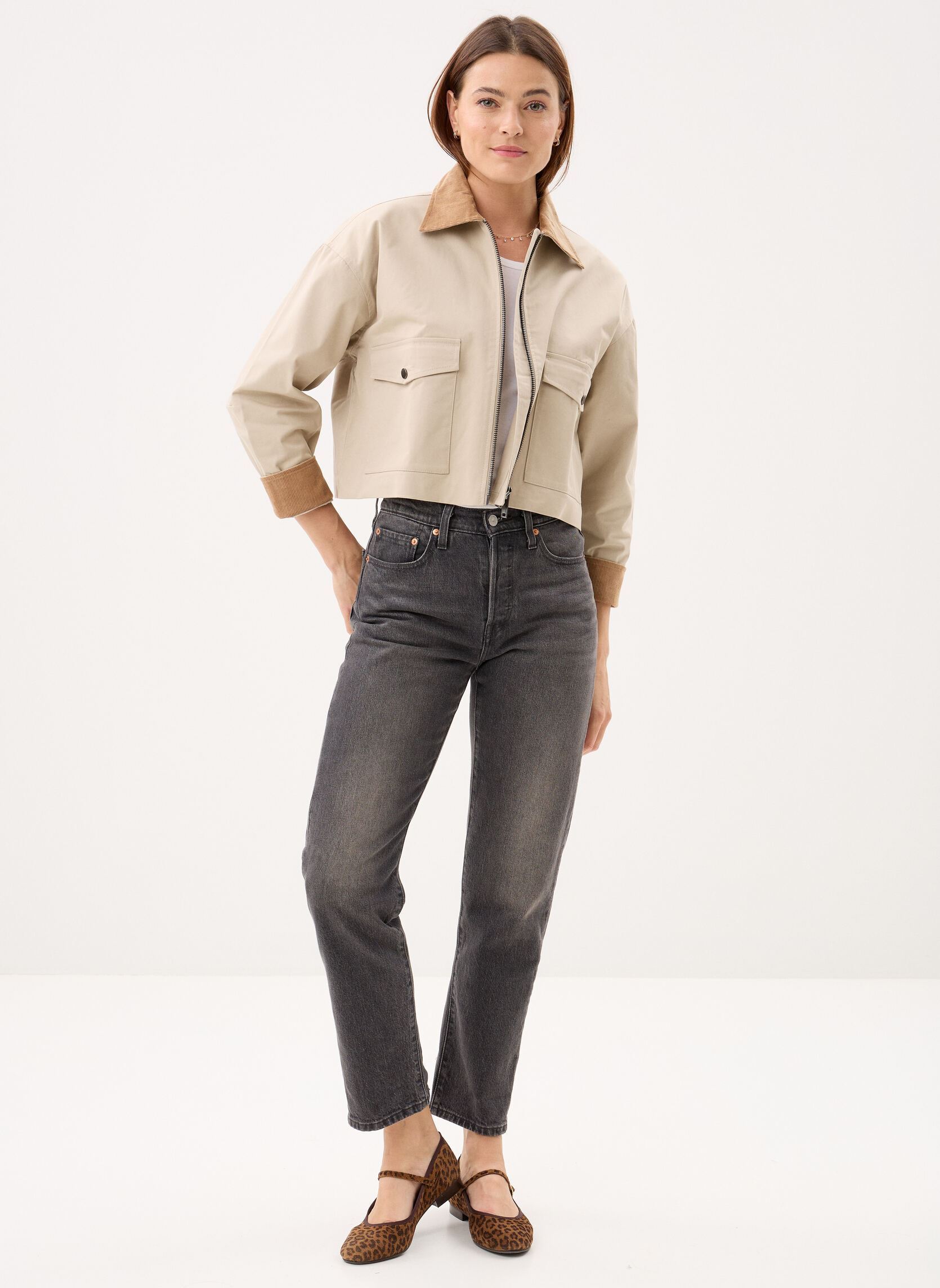 Bomberjacken B341075 damen beige IKKS Women Bomberjacken B341075 damen beige 61-BEIGE