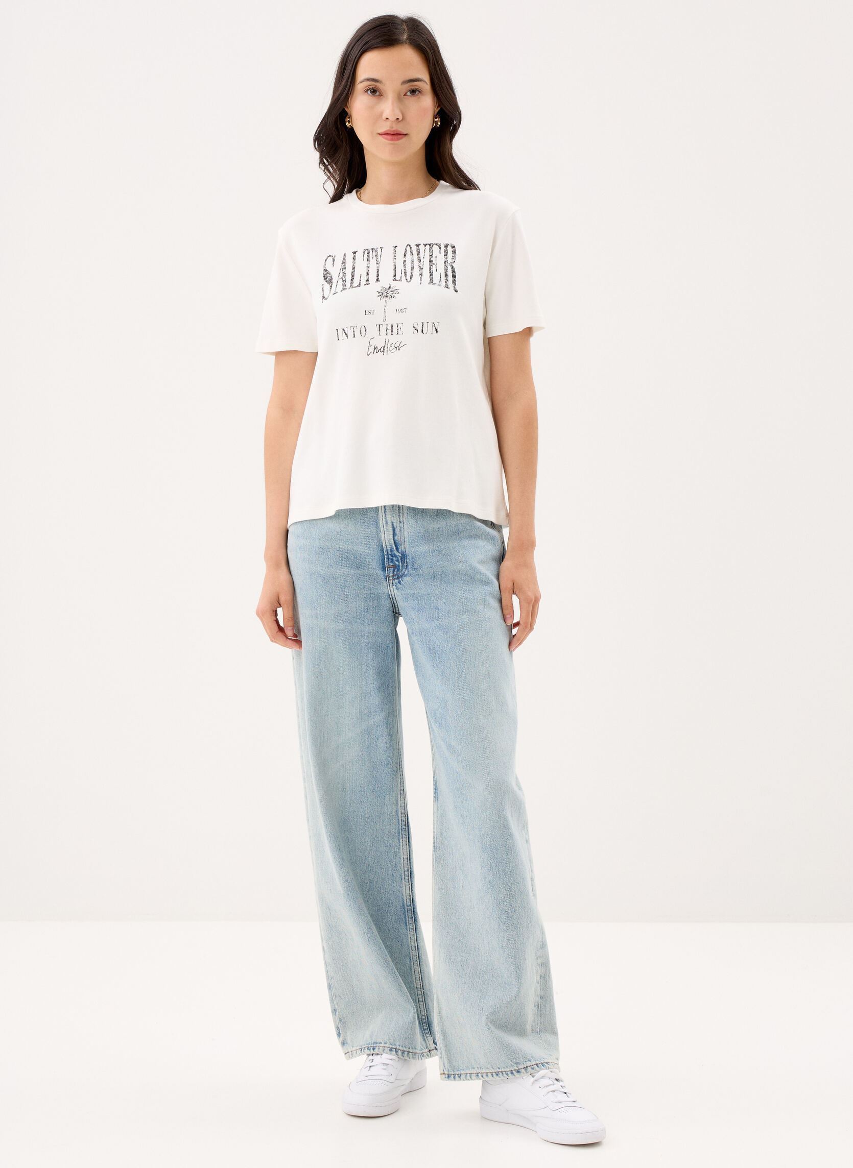 T-Shirts B310595 damen weiß IKKS Women T-Shirts B310595 damen weiß 11-ECRU