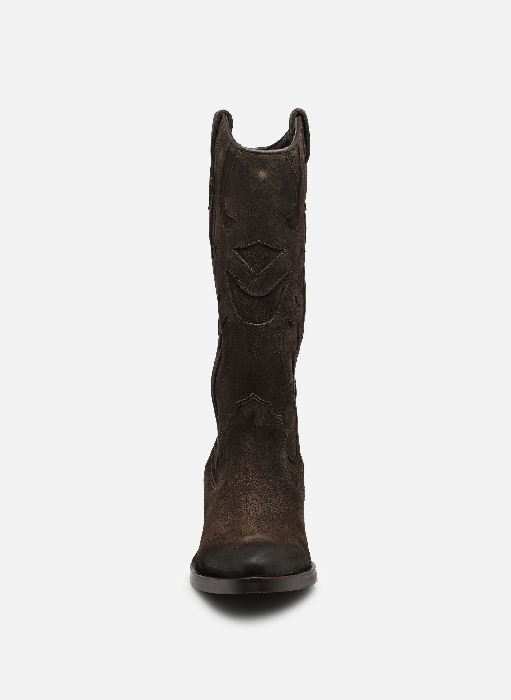 Bottines santiags B380025 femme marron IKKS Women Bottines santiags B380025 femme marron 69-CHOCOLAT
