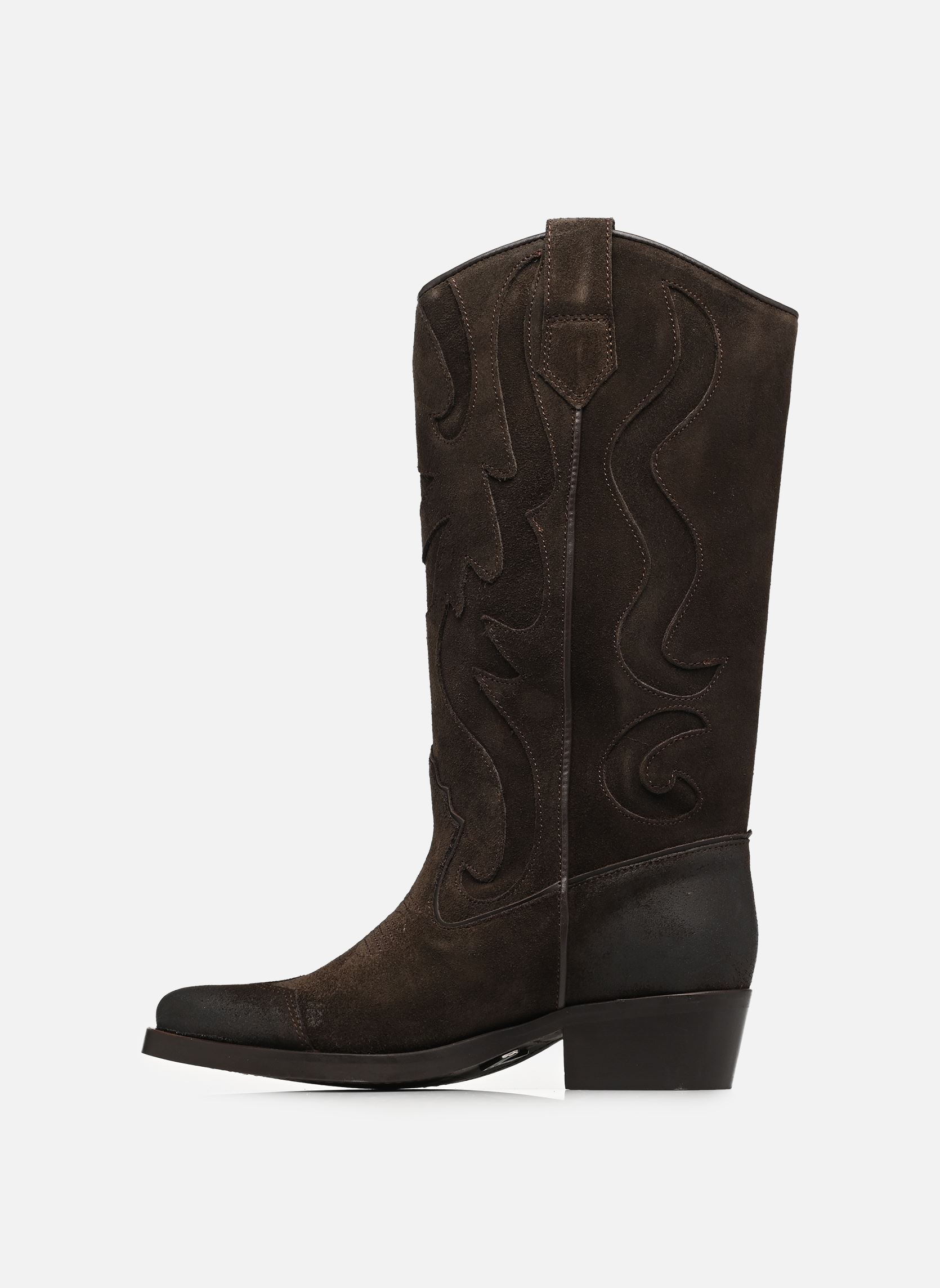 Bottines santiags B380025 femme marron IKKS Women Bottines santiags B380025 femme marron 69-CHOCOLAT