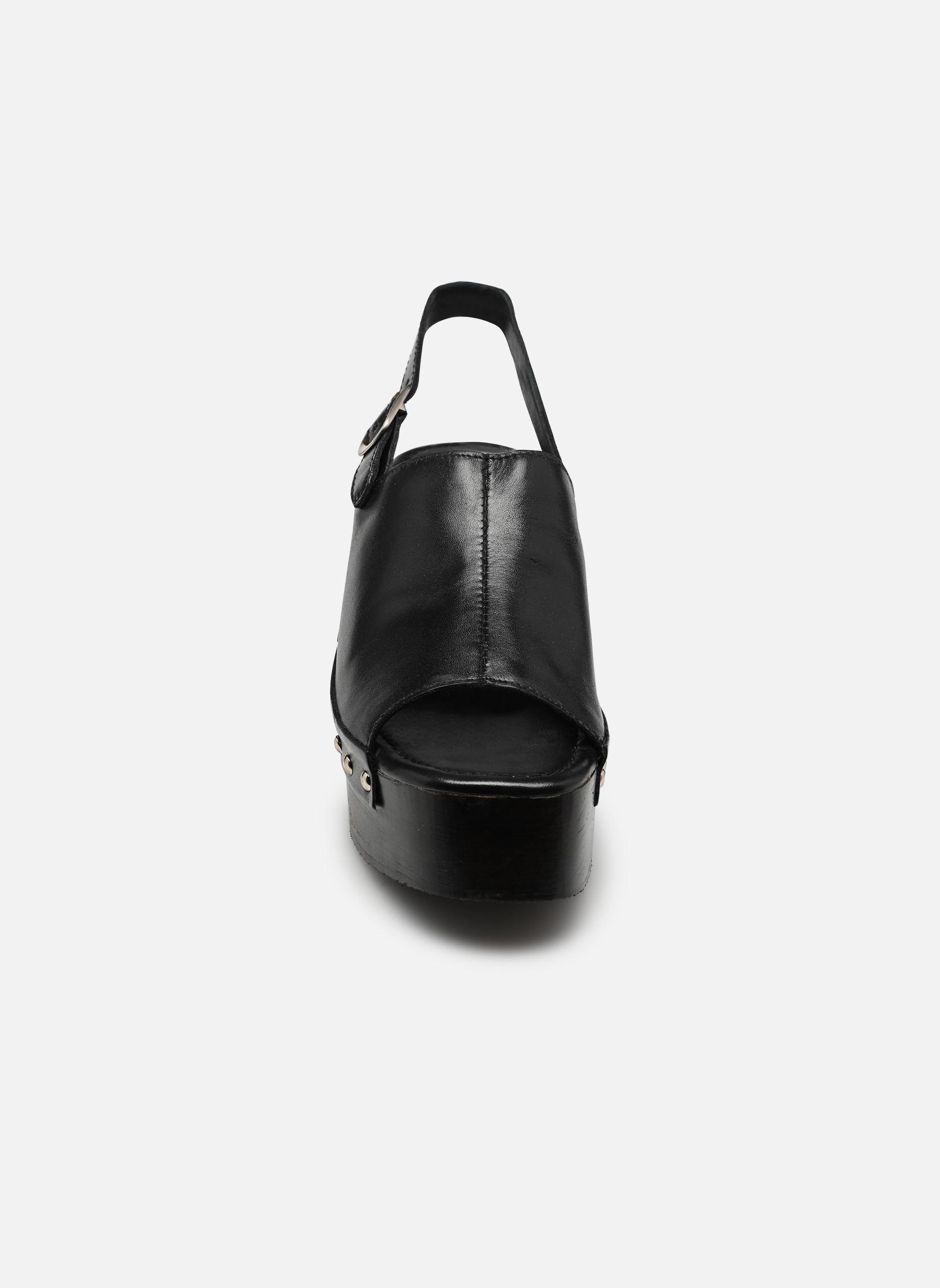 Sandales compensées et plateformes B380215 femme noir IKKS Women Sandales compensées et plateformes B380215 femme noir 02-NOIR
