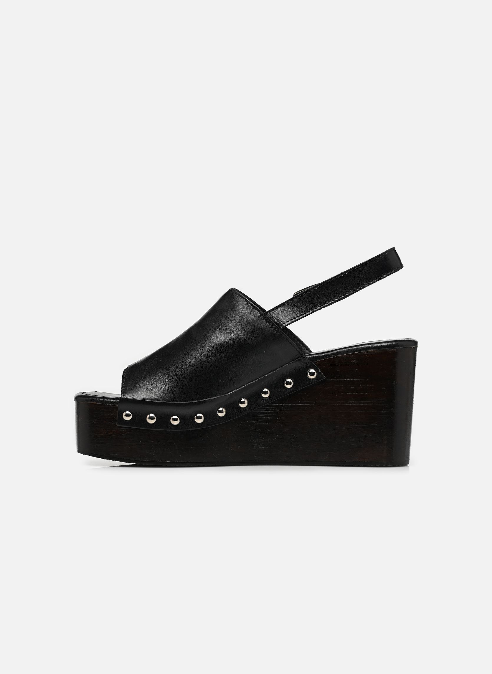 Sandales compensées et plateformes B380215 femme noir IKKS Women Sandales compensées et plateformes B380215 femme noir 02-NOIR
