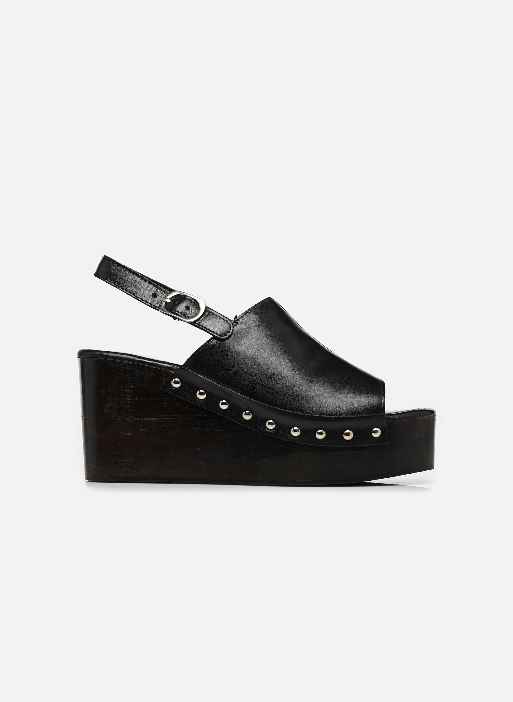 Sandales compensées et plateformes B380215 femme noir IKKS Women Sandales compensées et plateformes B380215 femme noir 02-NOIR