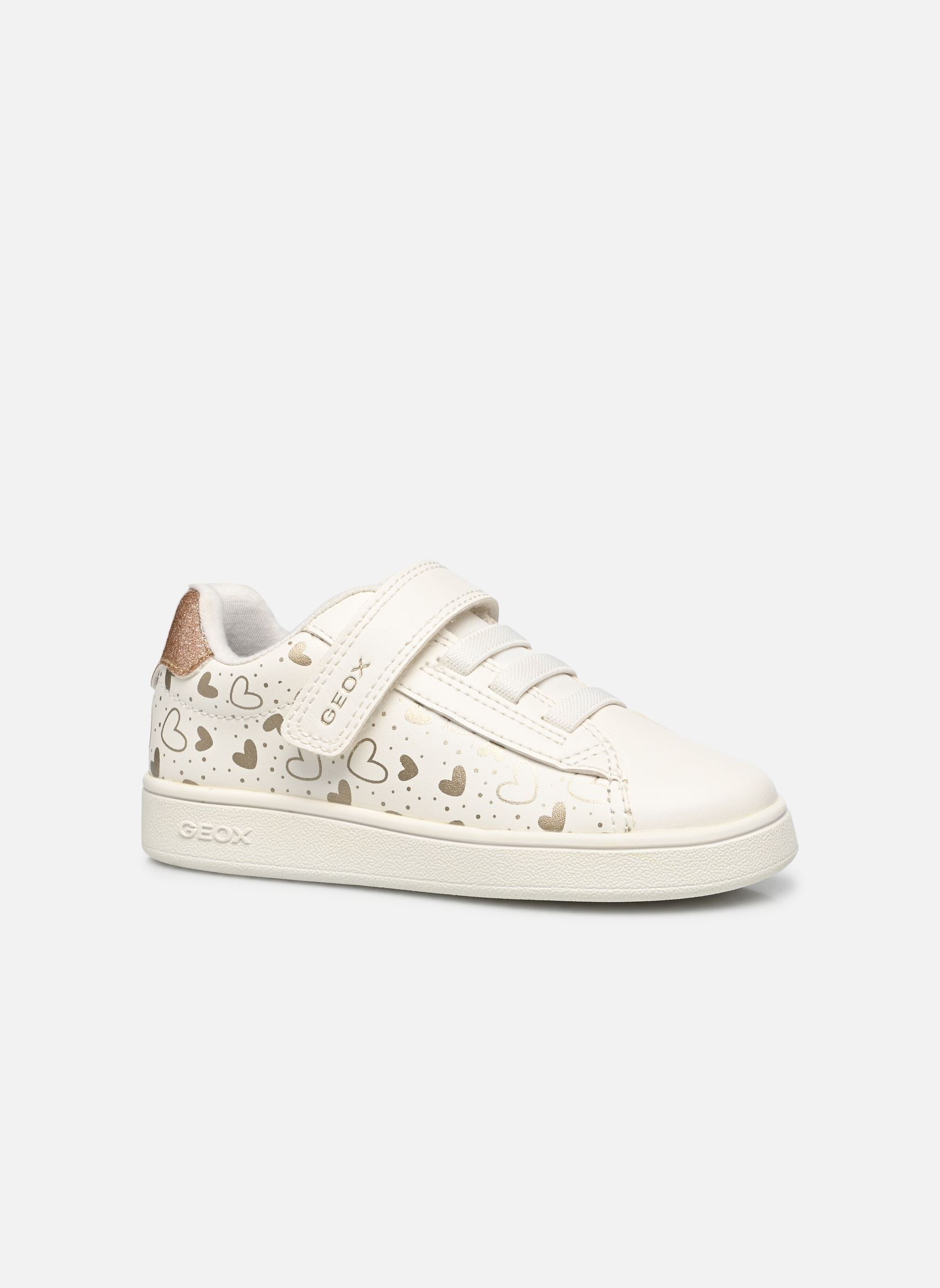 Lage sneakers B Eclyper Girl B455MA meisjes wit Geox Lage sneakers B Eclyper Girl B455MA meisjes wit White