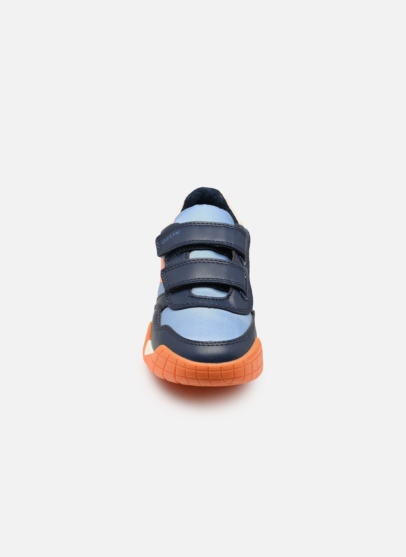 Baskets J Rann-E Boy J65NEA garçon bleu Geox Baskets J Rann-E Boy J65NEA garçon bleu Avio/Orange