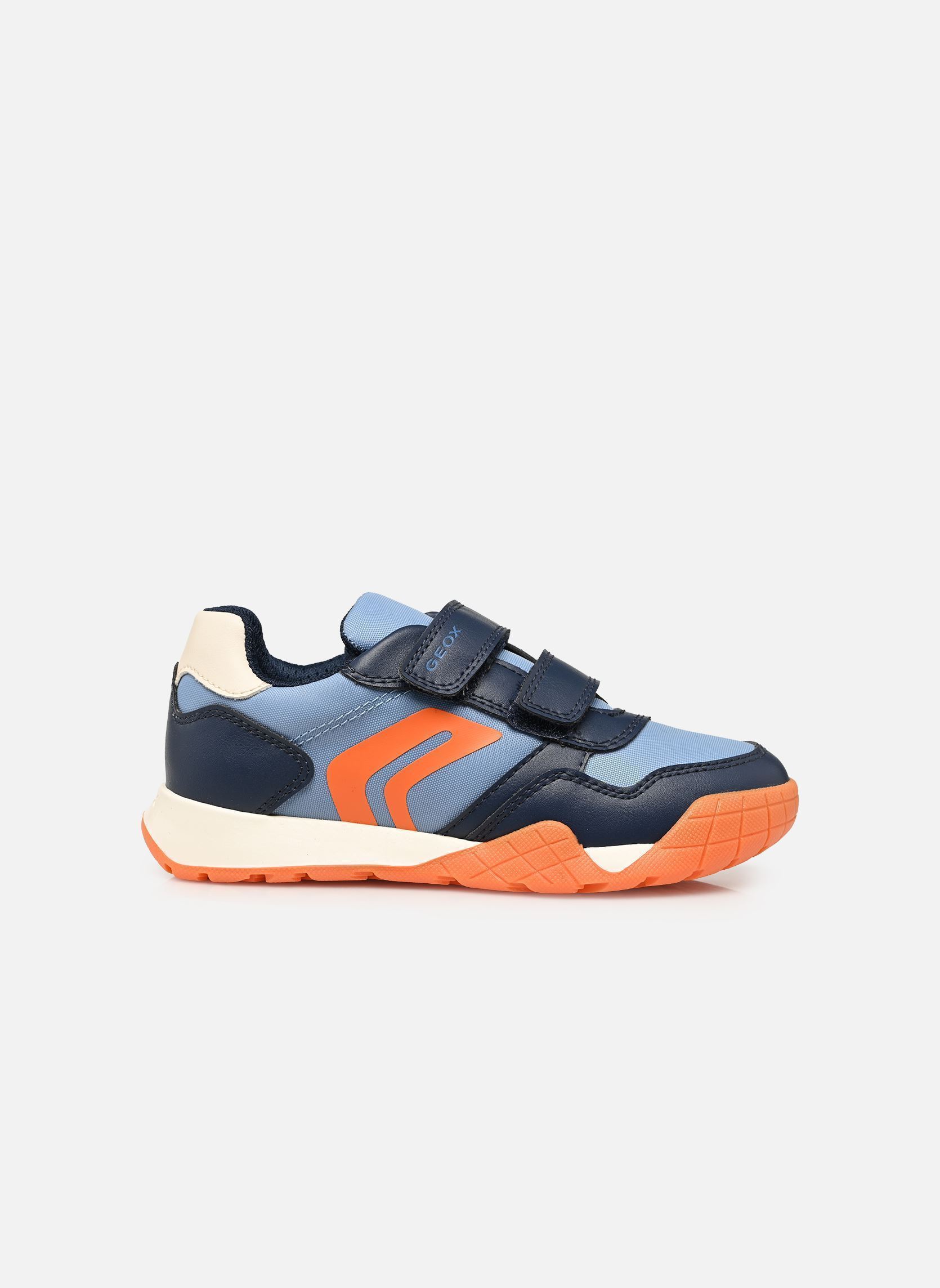 Baskets J Rann-E Boy J65NEA garçon bleu Geox Baskets J Rann-E Boy J65NEA garçon bleu Avio/Orange