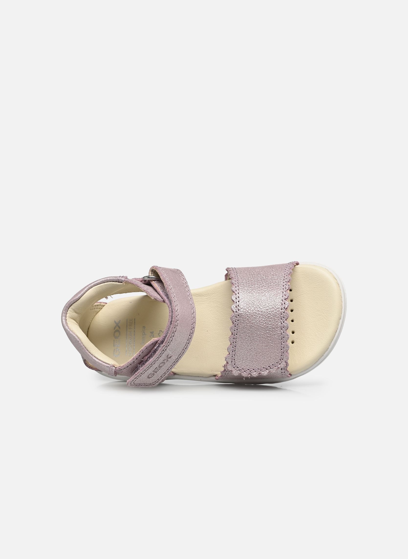 Sandalen B Sandal Steppieup Girl mädchen silber Geox Sandalen B Sandal Steppieup Girl mädchen silber Lilac