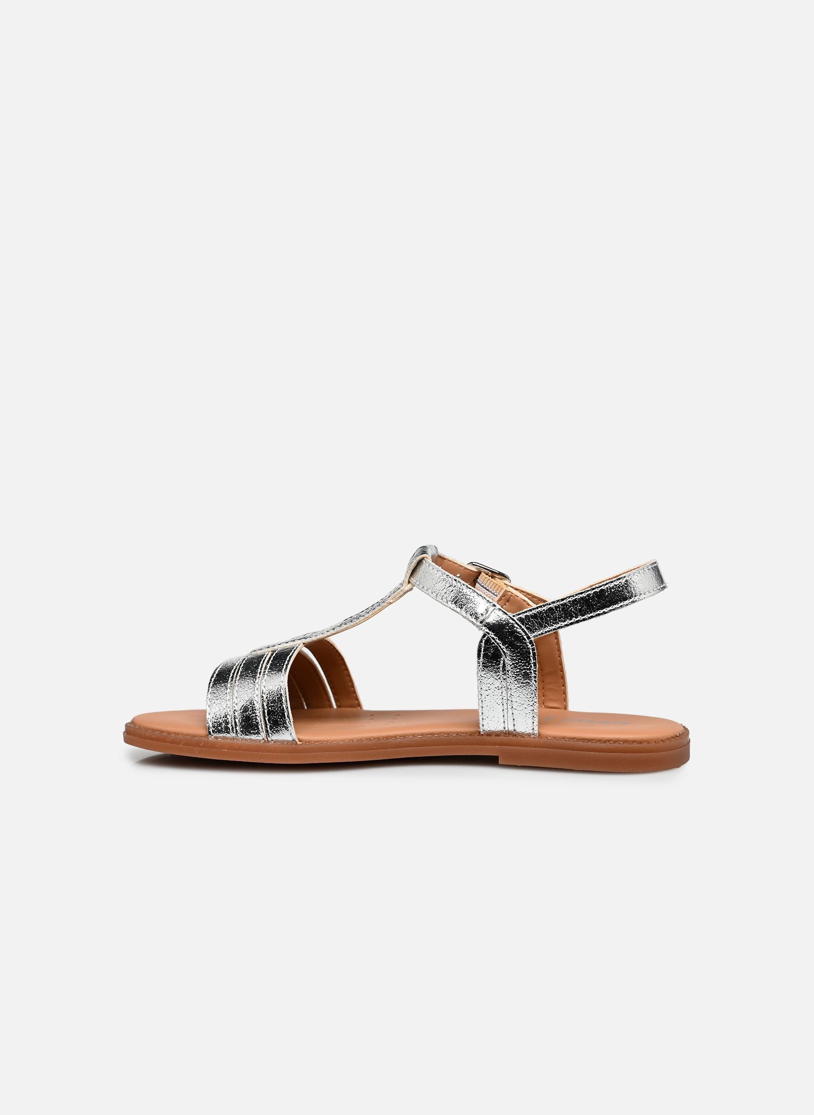 Sandales J Sandal Karly Girl J6535B fille argent Geox Sandales J Sandal Karly Girl J6535B fille argent Silver