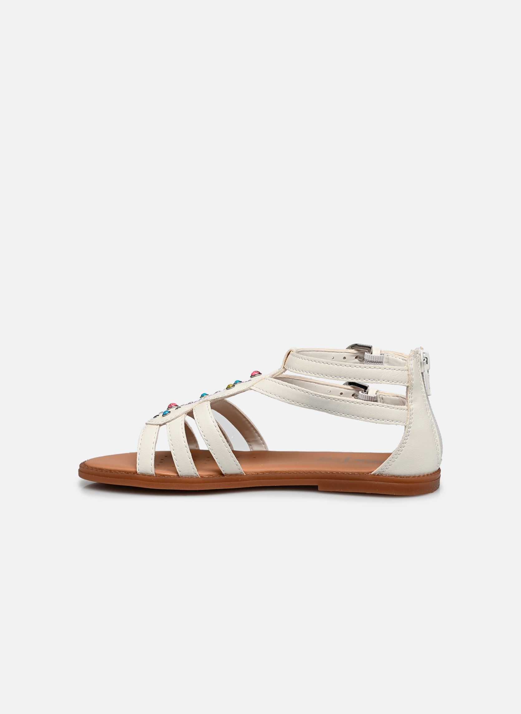 Sandalen J Sandal Karly Girl J6535D mädchen weiß Geox Sandalen J Sandal Karly Girl J6535D mädchen weiß White