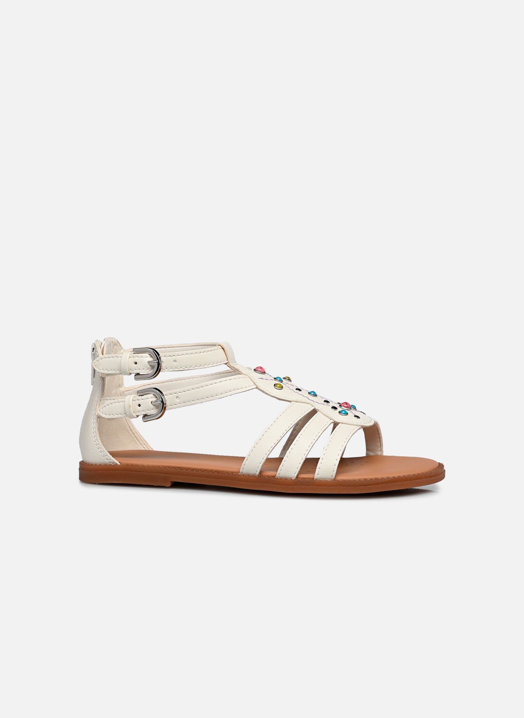 Sandalen J Sandal Karly Girl J6535D mädchen weiß Geox Sandalen J Sandal Karly Girl J6535D mädchen weiß White