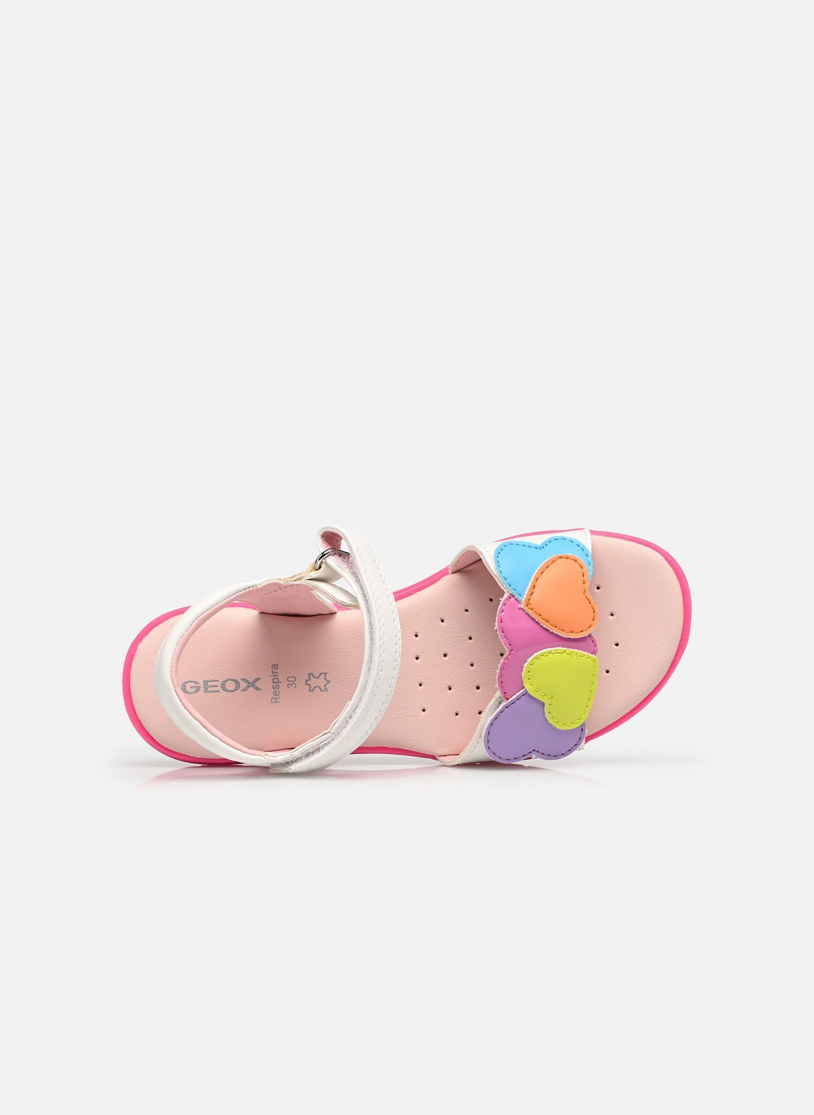 Sandales J Sandal Joyfoot Girl fille multicolore Geox Sandales J Sandal Joyfoot Girl fille multicolore White