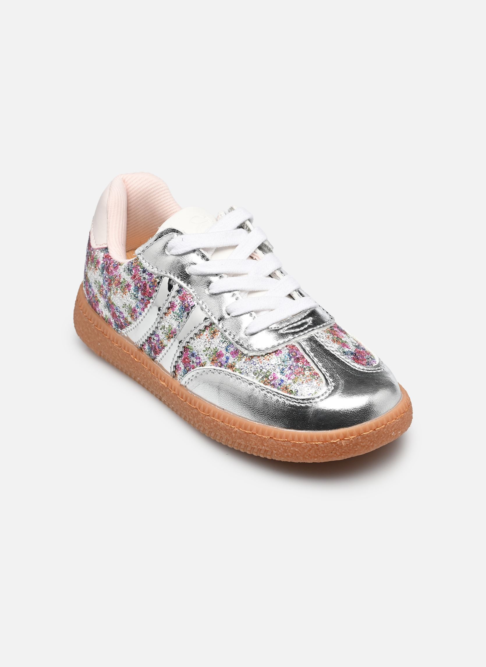Baskets basses Yuzu Fast Lace fille argent Shoo Pom Baskets basses Yuzu Fast Lace fille argent Silver-Flo