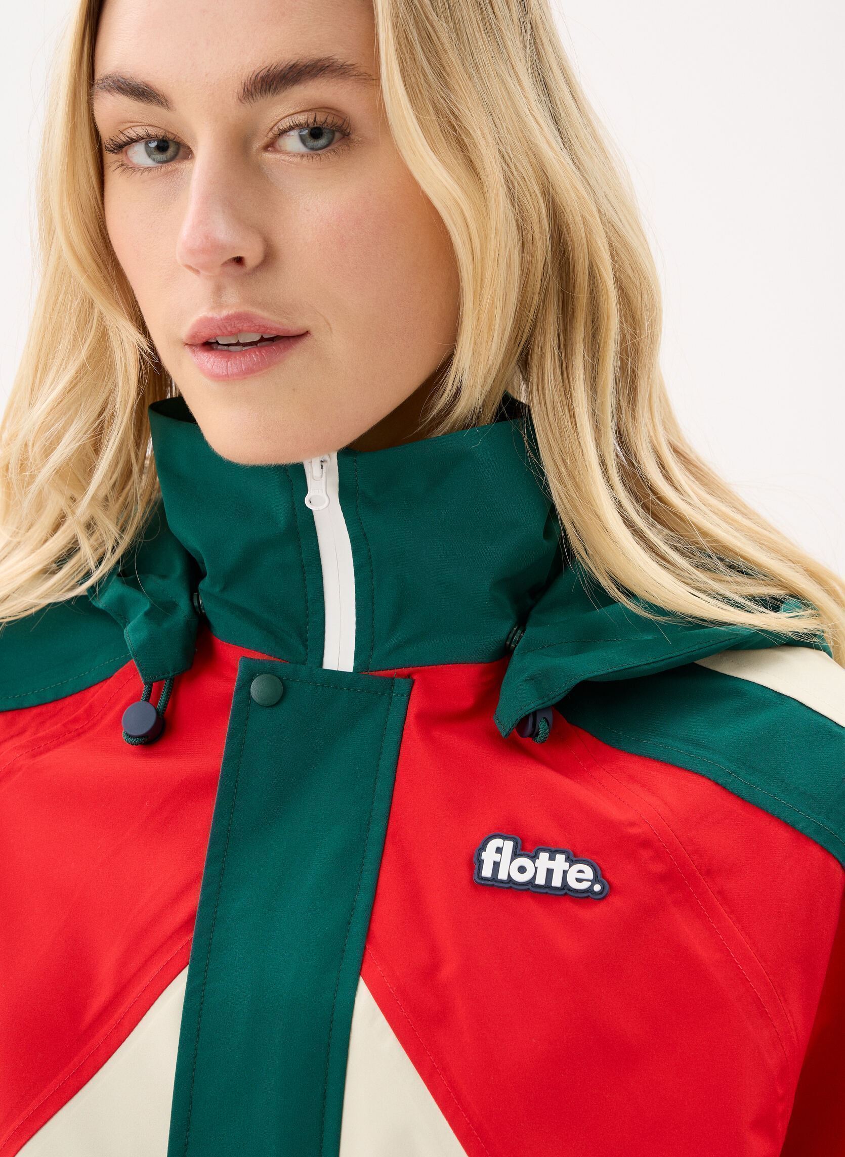 Regenjassen Abbesses dames rood FLOTTE Regenjassen Abbesses dames rood Rouge/Sapin