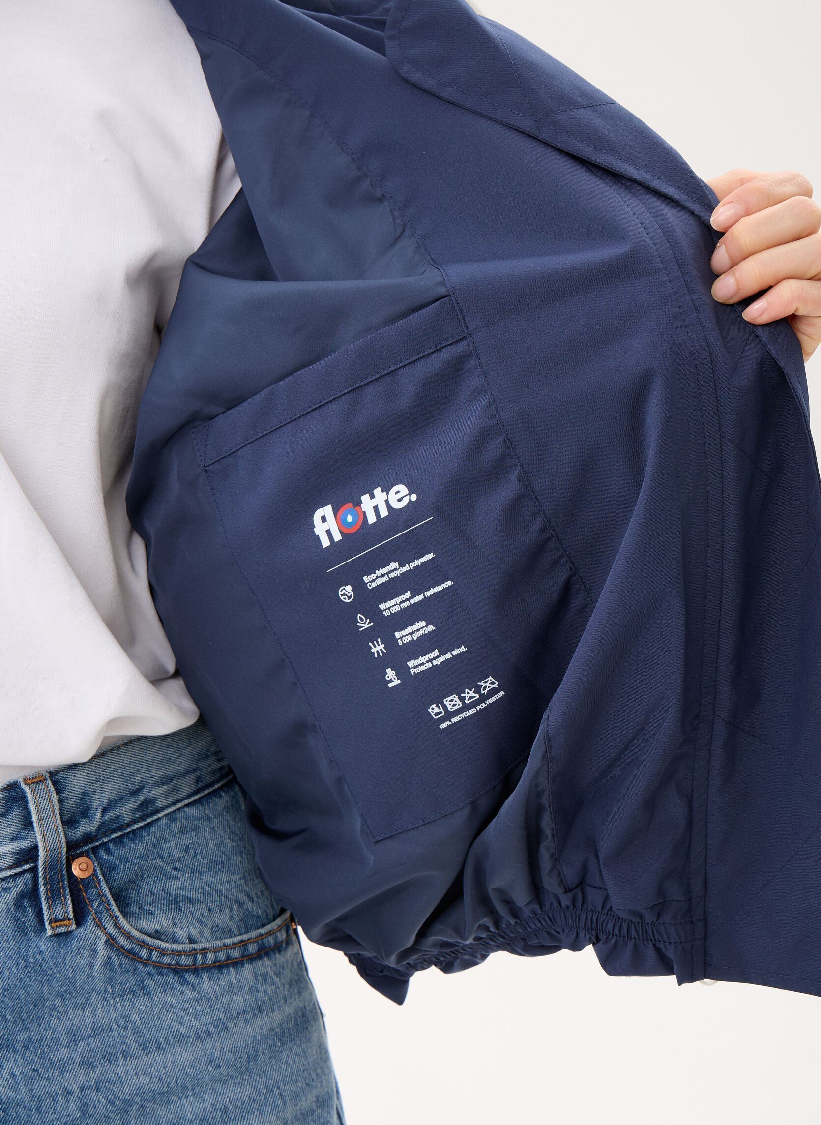 Regenjassen Darius dames blauw FLOTTE Regenjassen Darius dames blauw Indigo