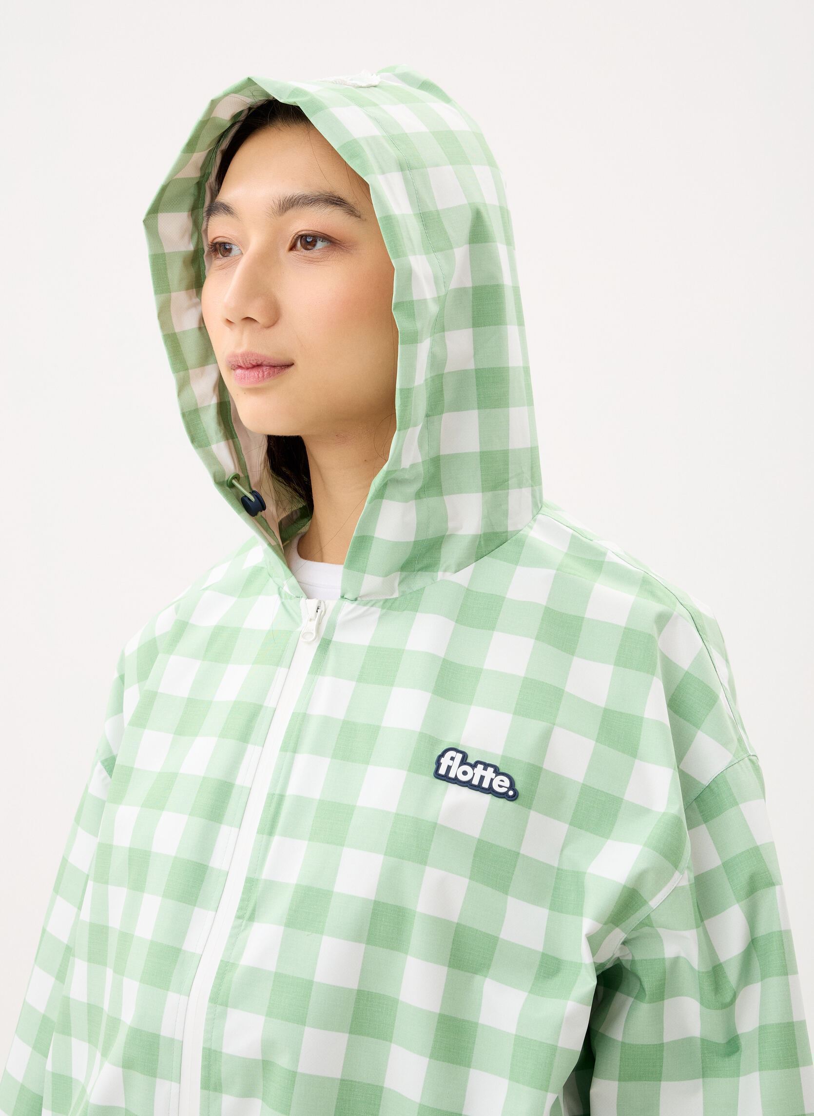 Regenjassen Darius dames wit FLOTTE Regenjassen Darius dames wit Vichy Vert