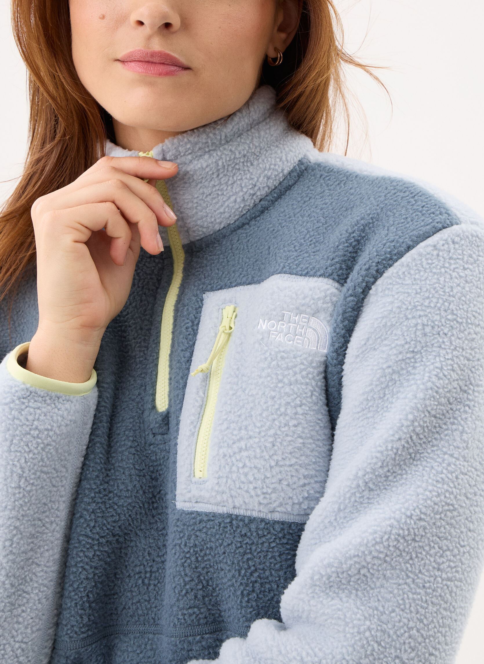 Fleece-Jacken W Yumiori 1/4 Zip damen grau The North Face Fleece-Jacken W Yumiori 1/4 Zip damen grau GRANITE GREY/FR