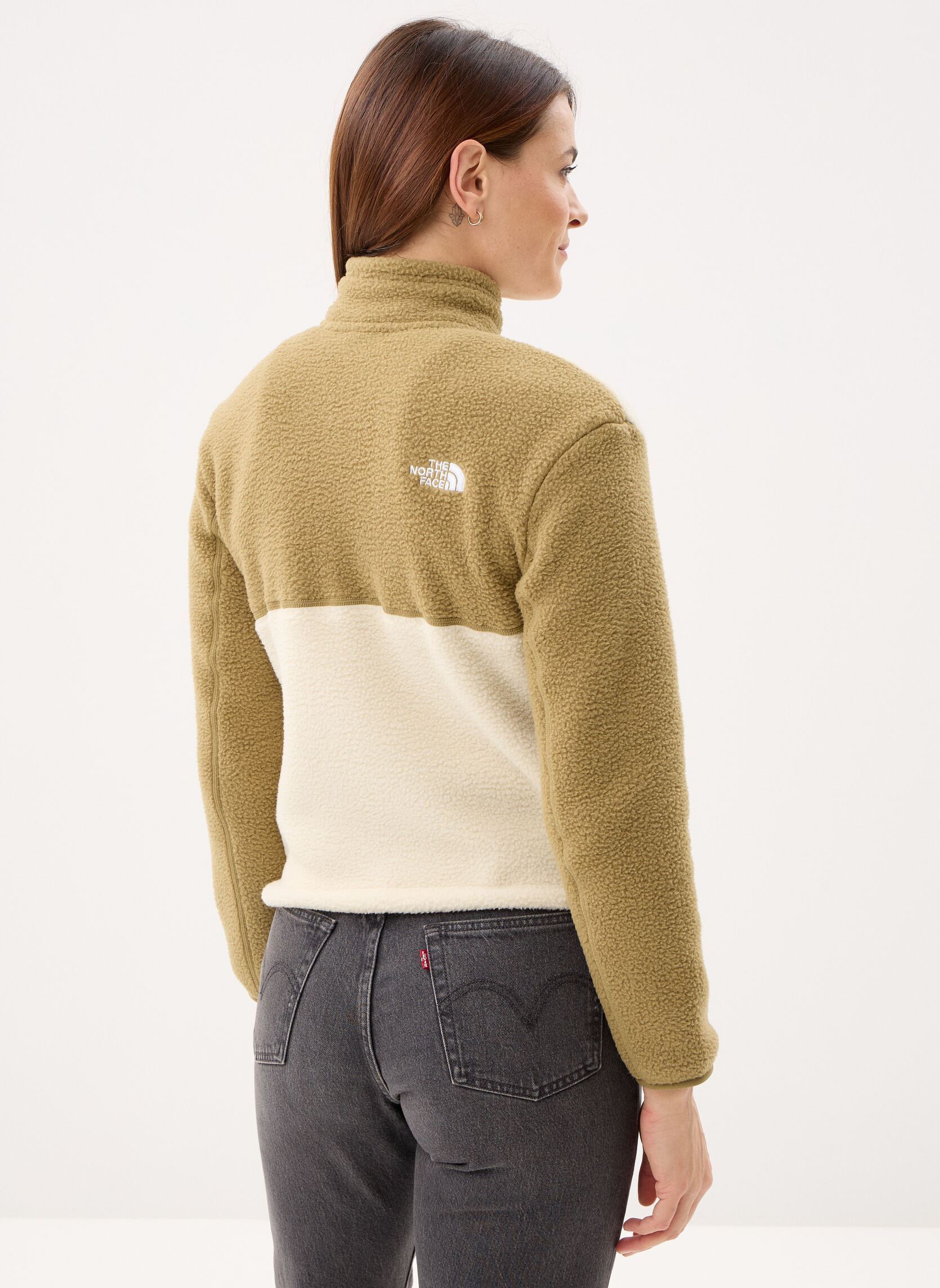 Fleece-Jacken W Yumiori 1/4 Zip damen weiß The North Face Fleece-Jacken W Yumiori 1/4 Zip damen weiß DESERT STONE/CE