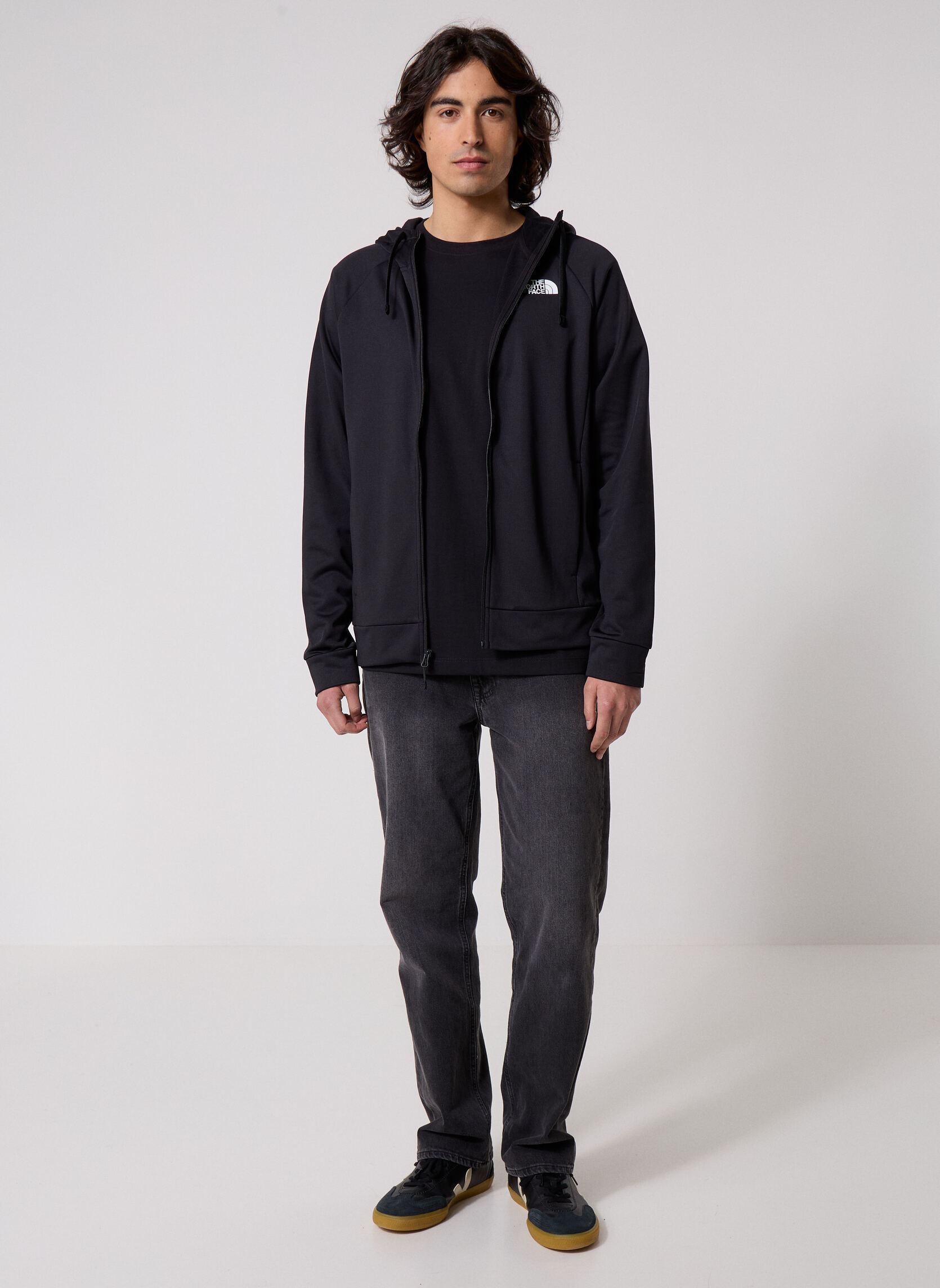 Fleece-Jacken M Reaxion 2.0 Hd Fz Jkt herren schwarz The North Face Fleece-Jacken M Reaxion 2.0 Hd Fz Jkt herren schwarz TNF BLACK HTHR