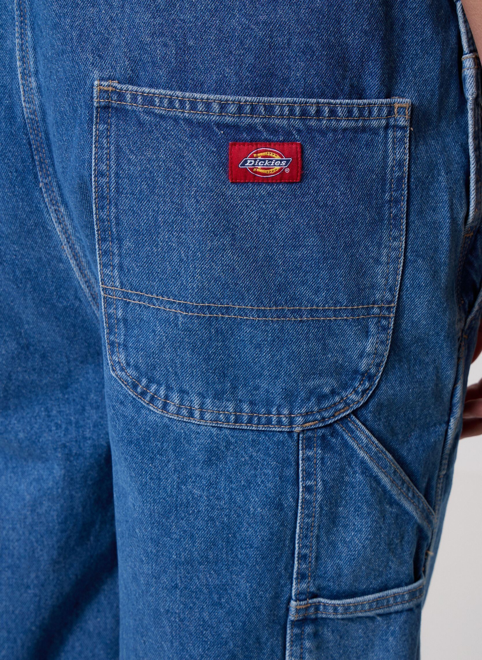 Pantalons Loose Denim Bib homme bleu Dickies Pantalons Loose Denim Bib homme bleu CLASSIC BLUE