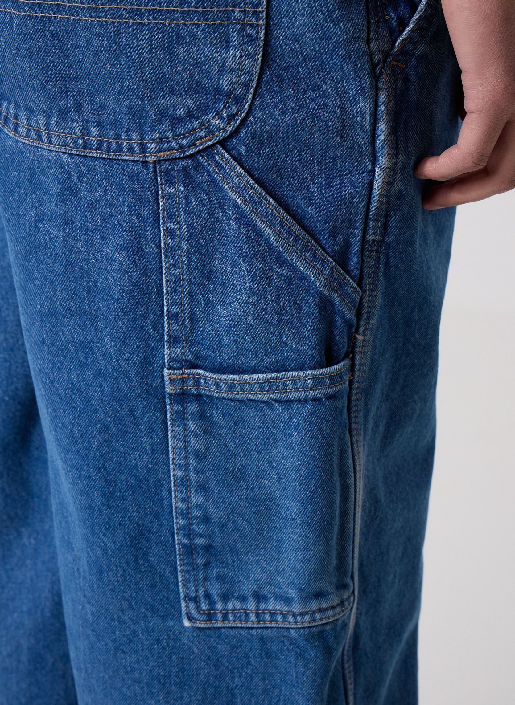 Pantalons Loose Denim Bib homme bleu Dickies Pantalons Loose Denim Bib homme bleu CLASSIC BLUE