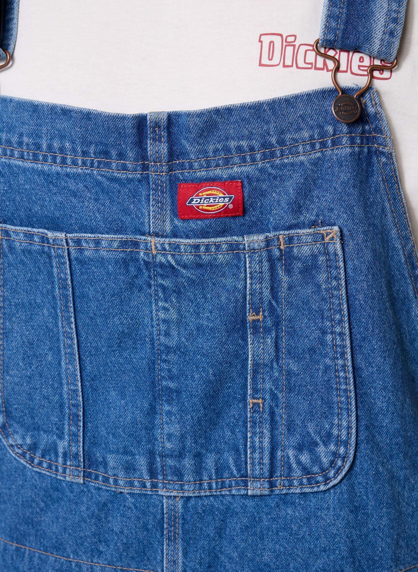 Pantalons Loose Denim Bib homme bleu Dickies Pantalons Loose Denim Bib homme bleu CLASSIC BLUE