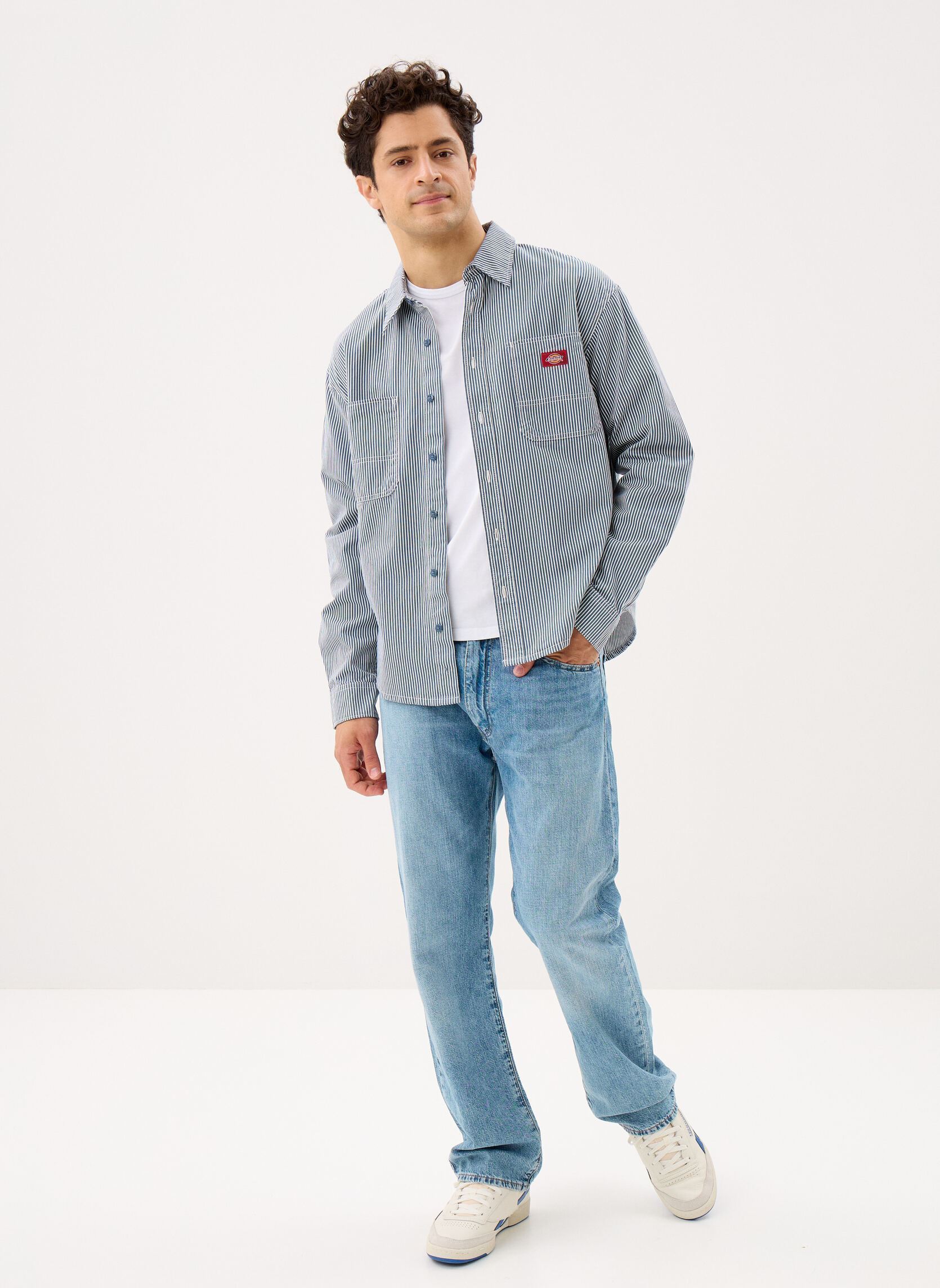 Hemden Hickory Work Shirt Ls herren blau Dickies Hemden Hickory Work Shirt Ls herren blau RETRO INDIGO